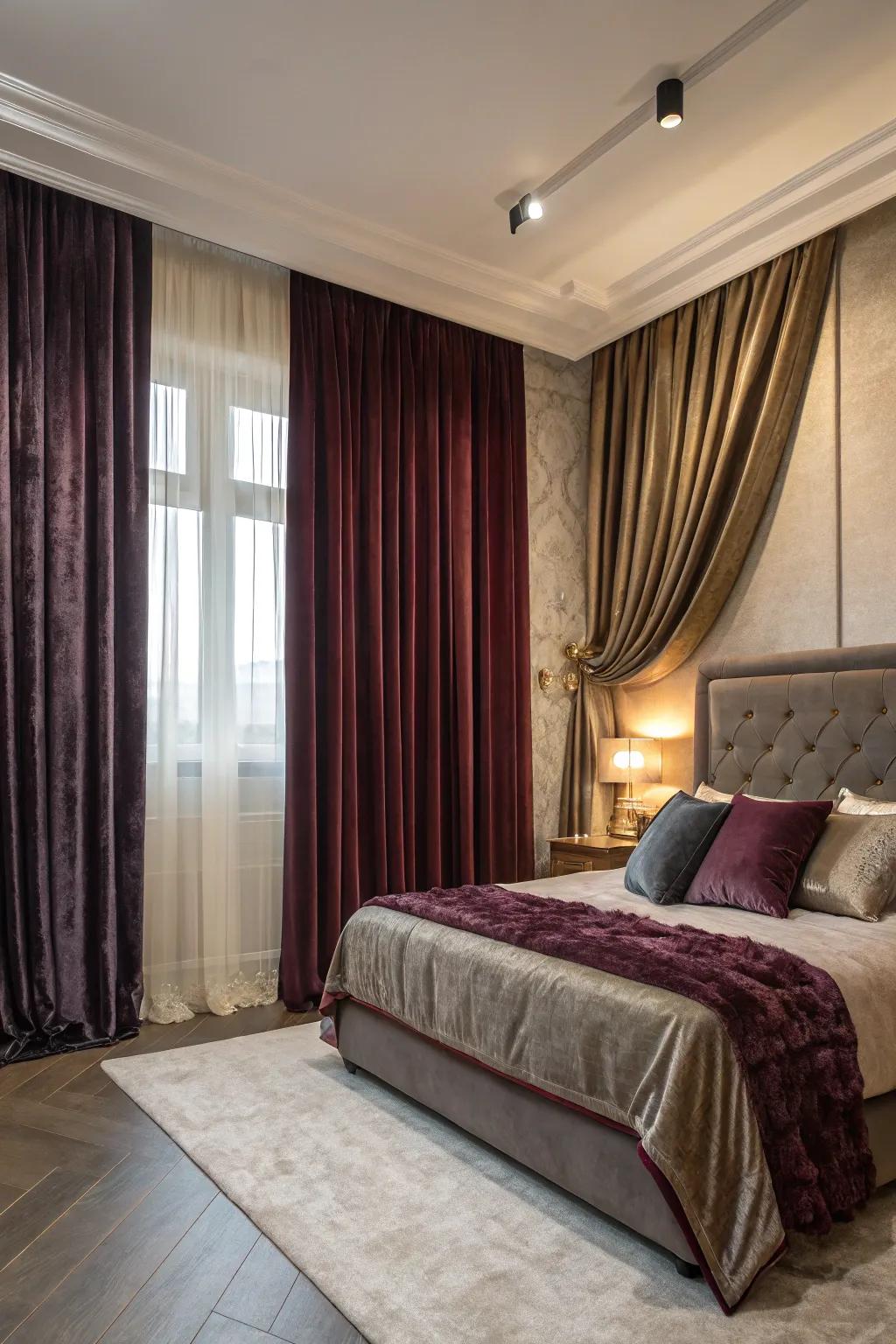 Plush textile plus silk blend provides high-class together with feel.