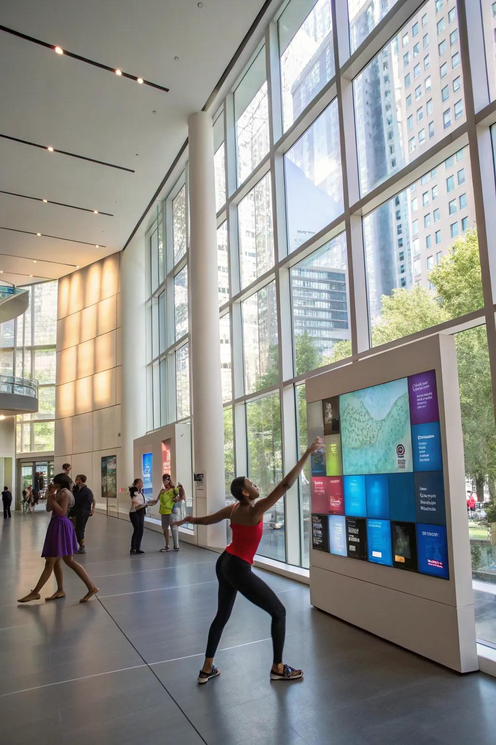 Interactive art installations that invite participation and curiosity.