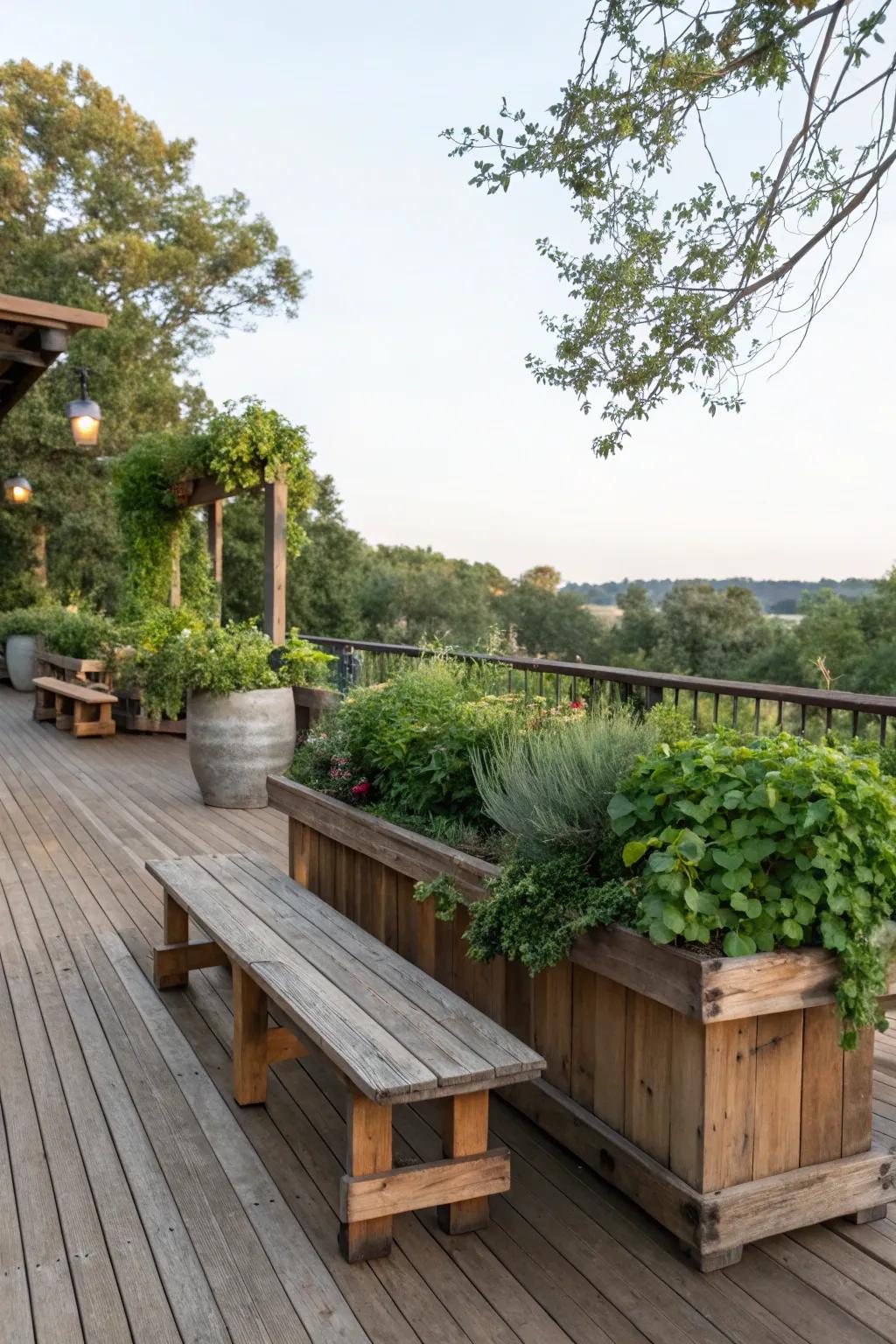 Rustic allure featuring warm timber features.