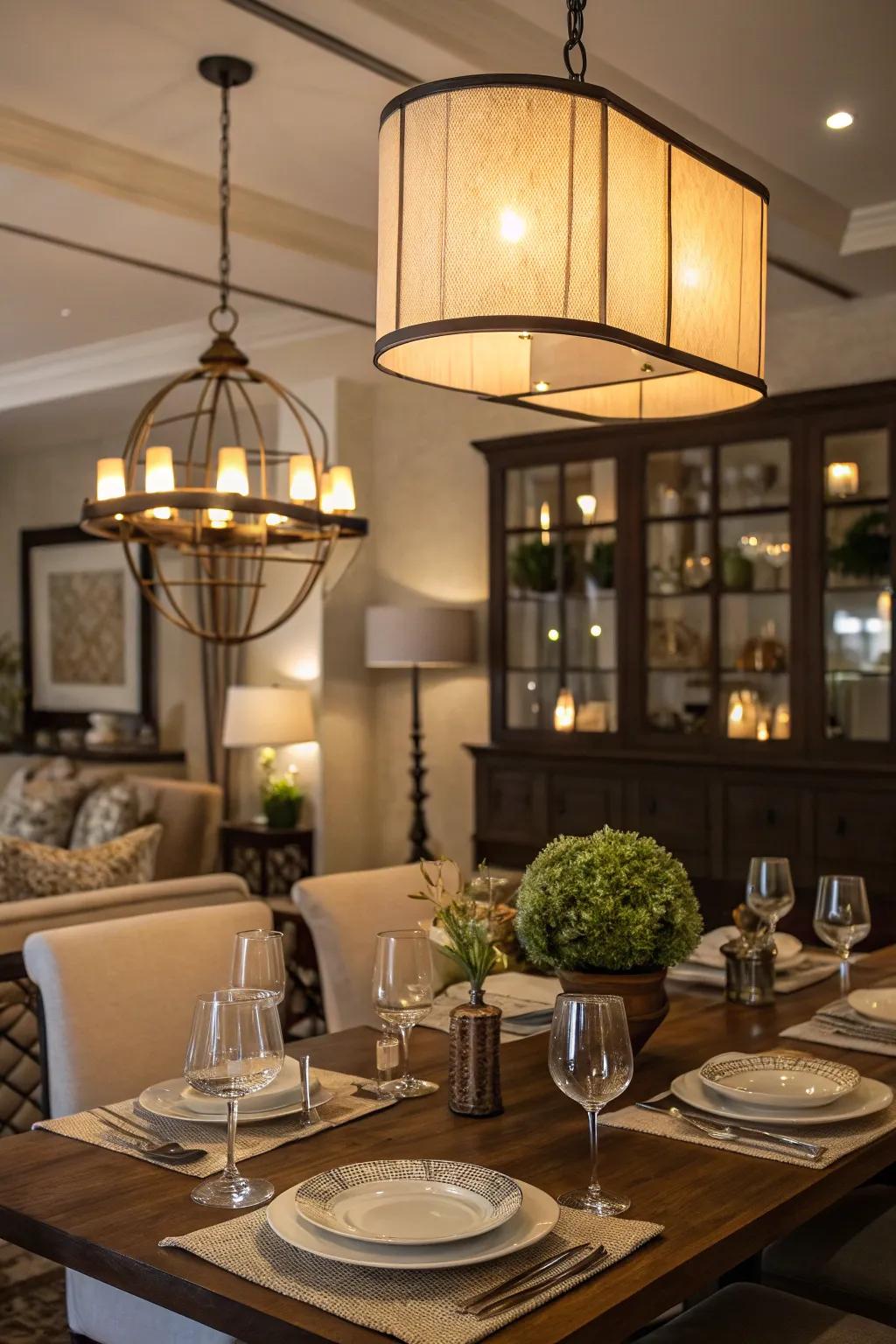 Layered lighting that delivers flexibility and choices for setting the mood.