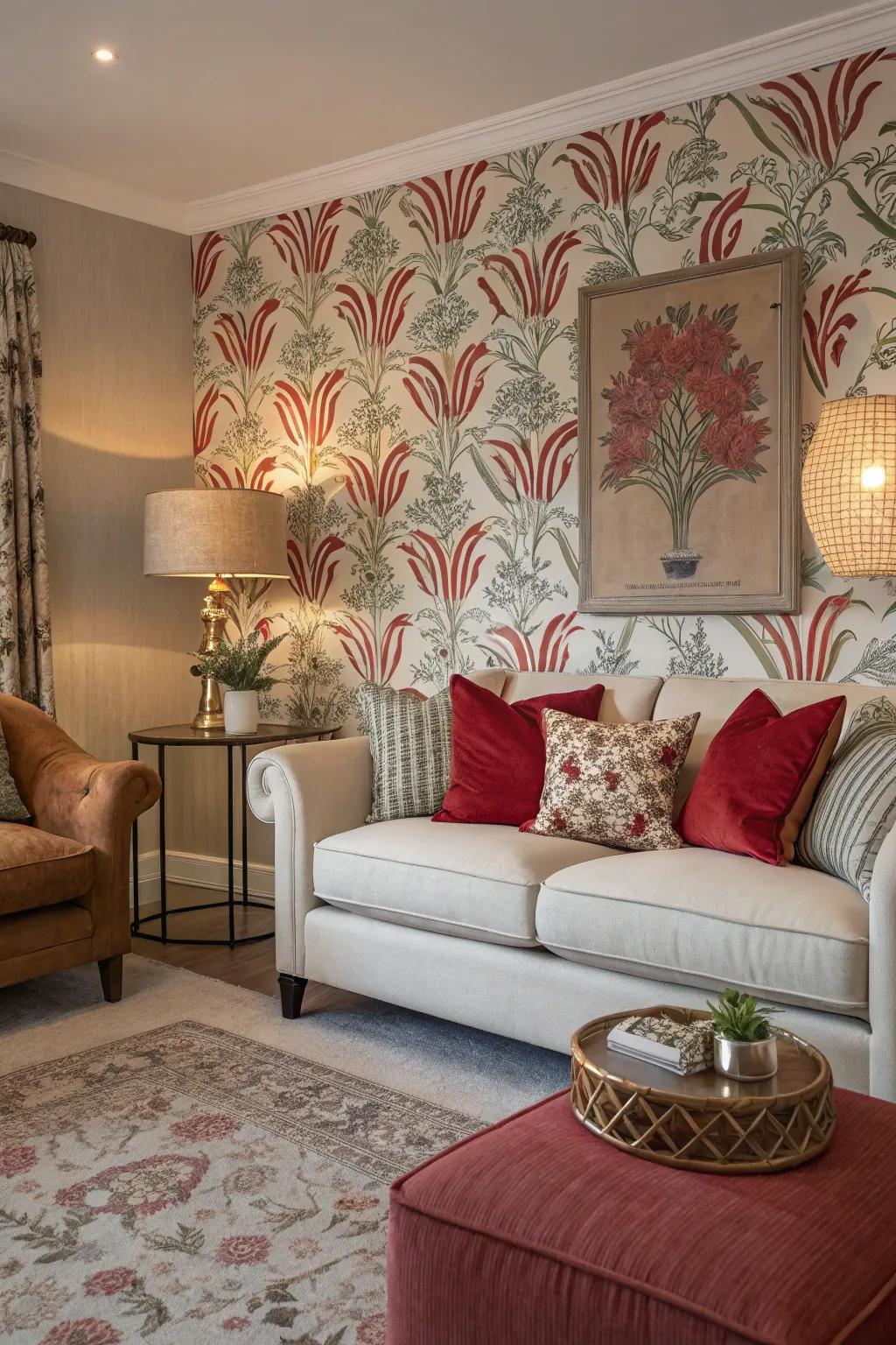 A focal wall that enhances the room.