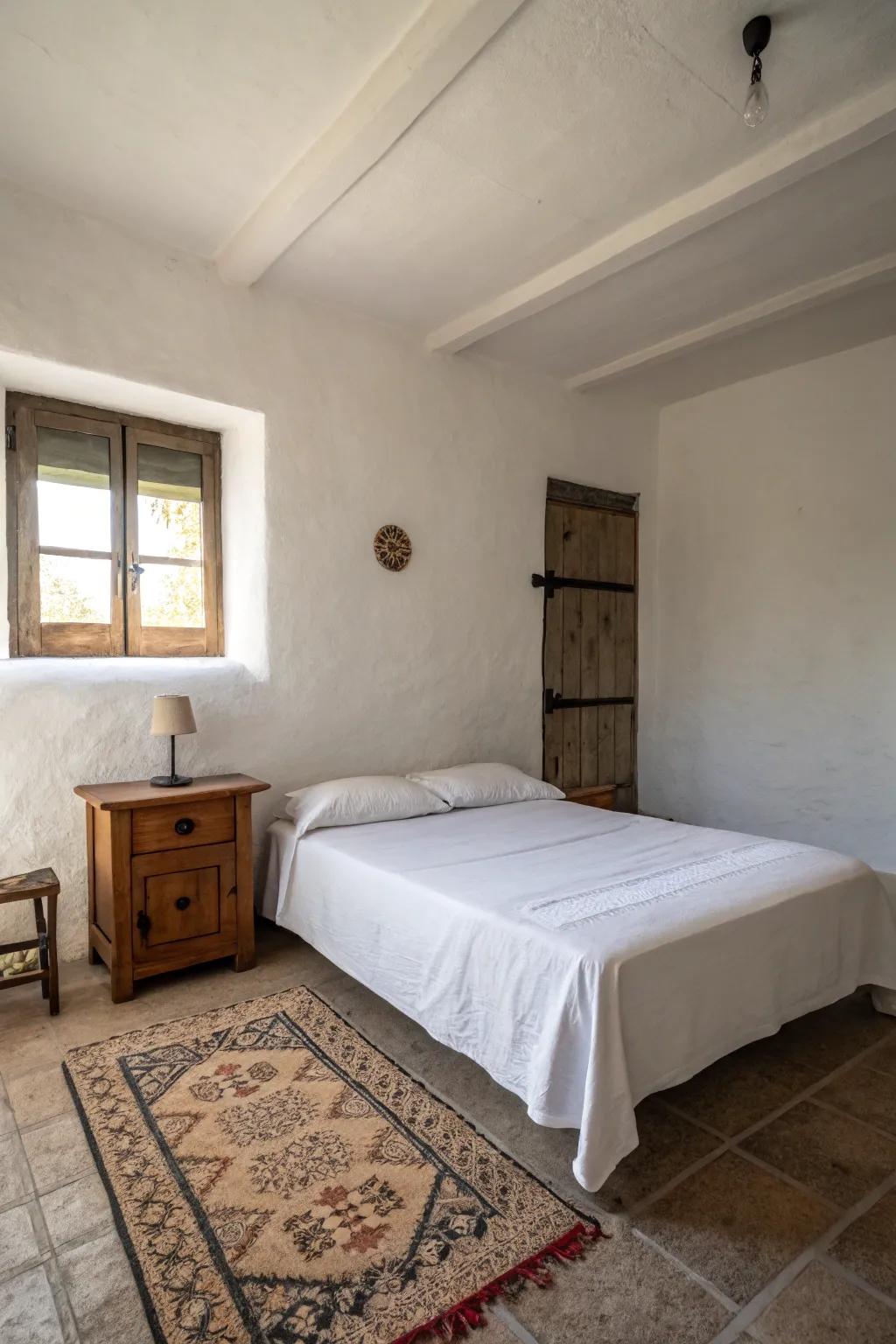 A simple sanctuary promotes serenity and focus.