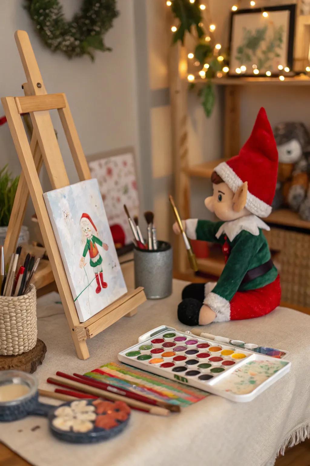 Inspire creativity with a pixie artistic corner.