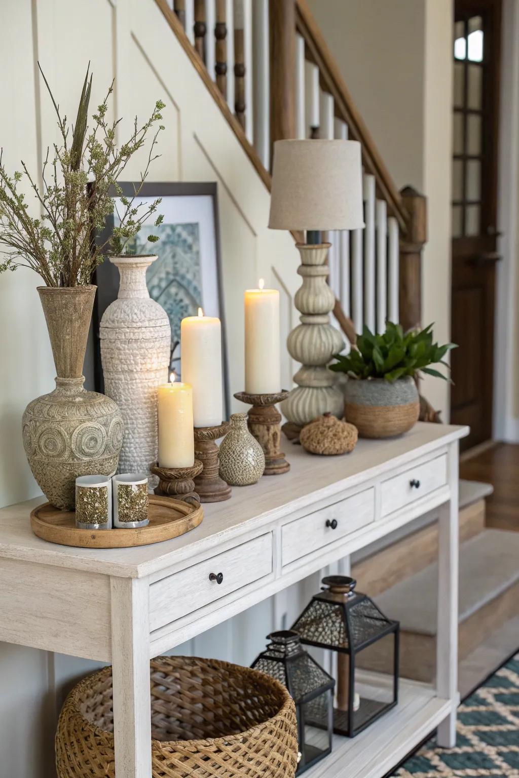 Layering heights enriches dimension and visual appeal.