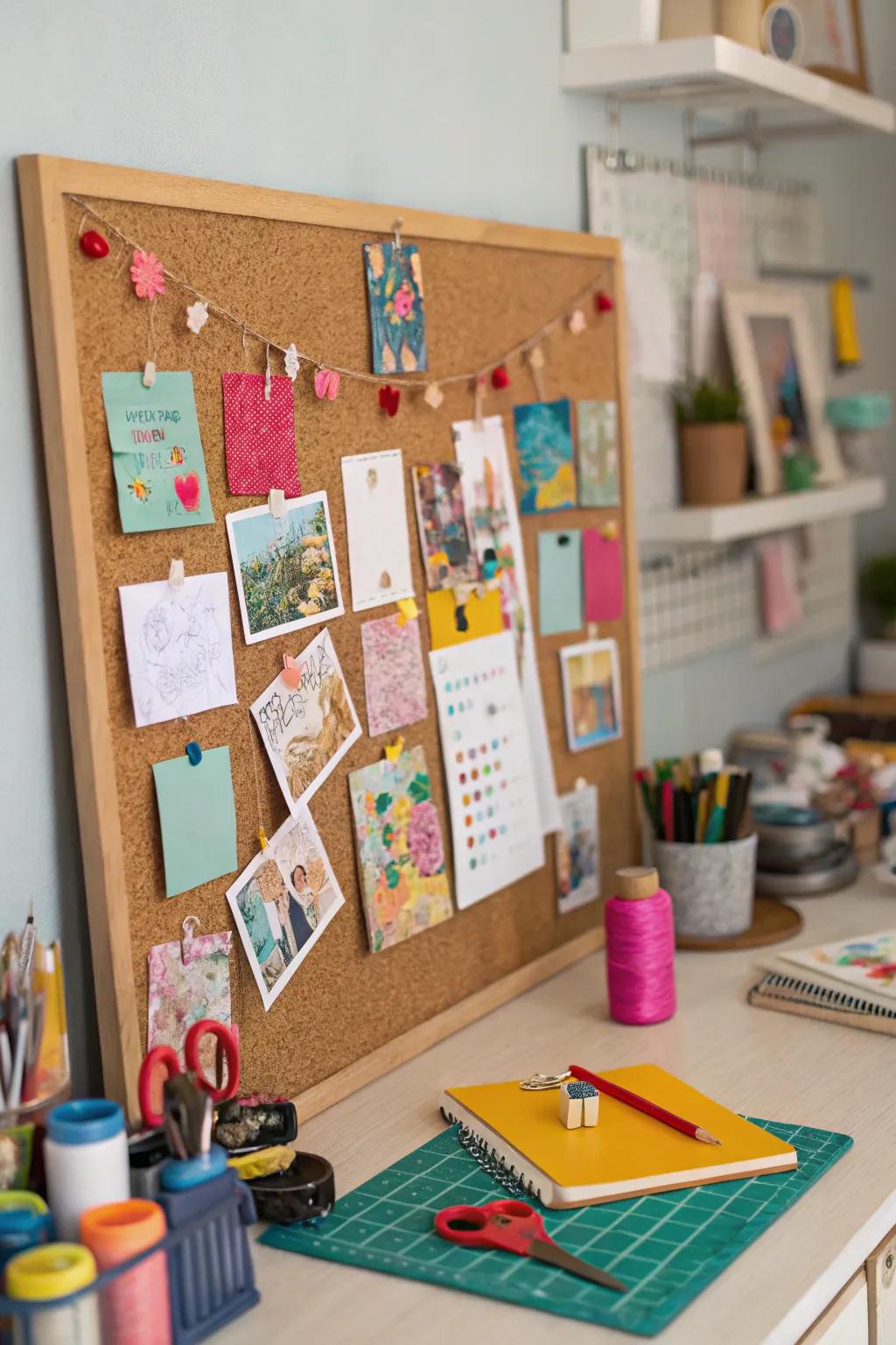 Softboards offer a dynamic way to display ephemera.