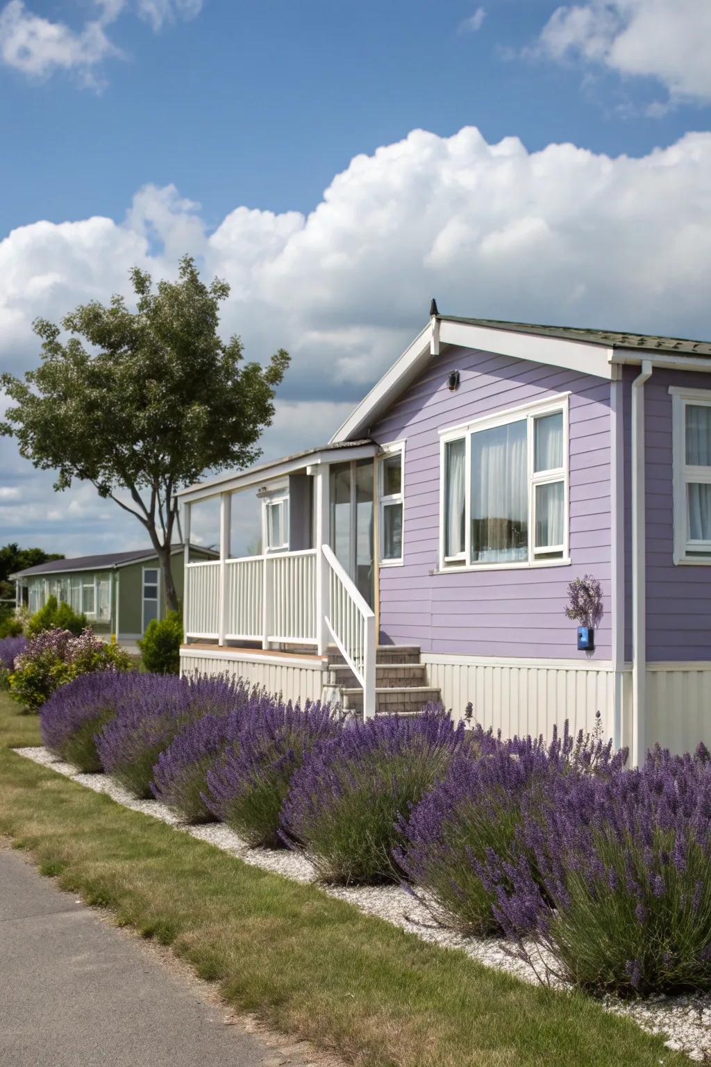Lavender provides a soothing and serene effect.