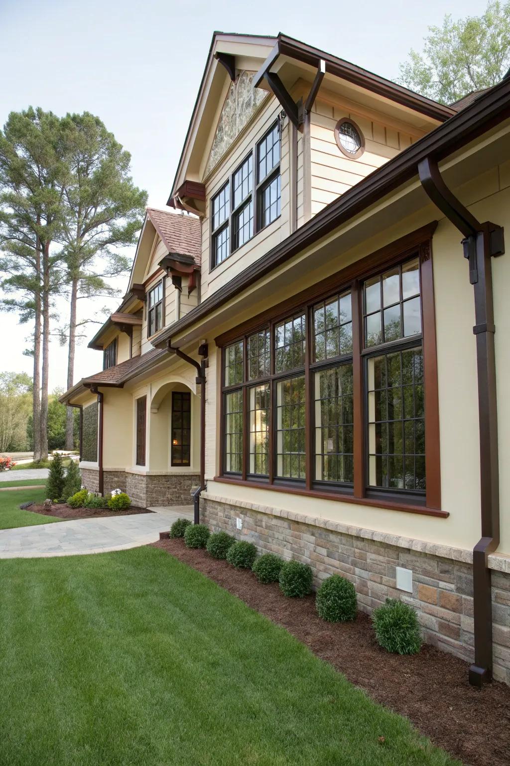 Wide surrounds create a bold frame, highlighting your windows.