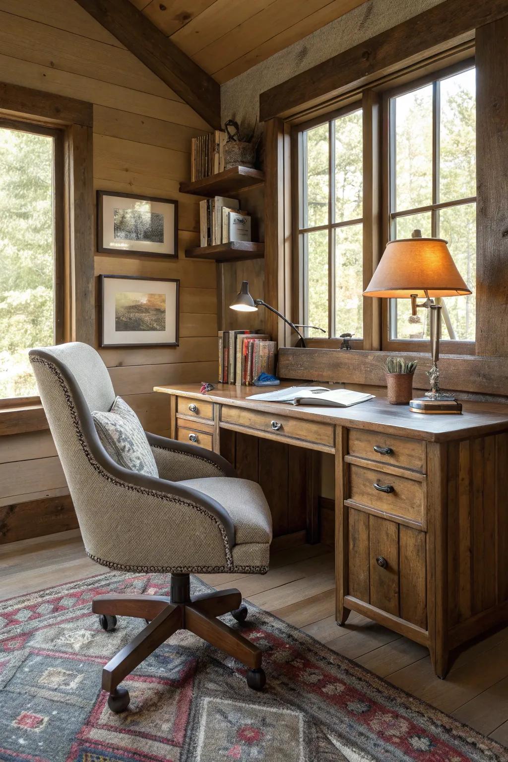 Comfy seating for long work hours.