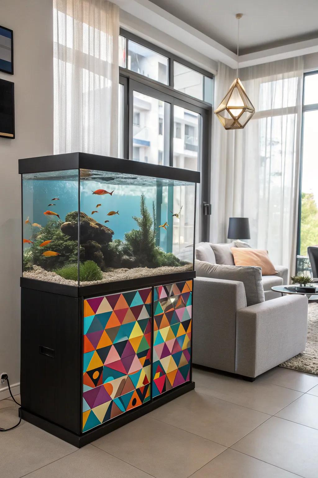 Add a hint of modernity through geometric designs.