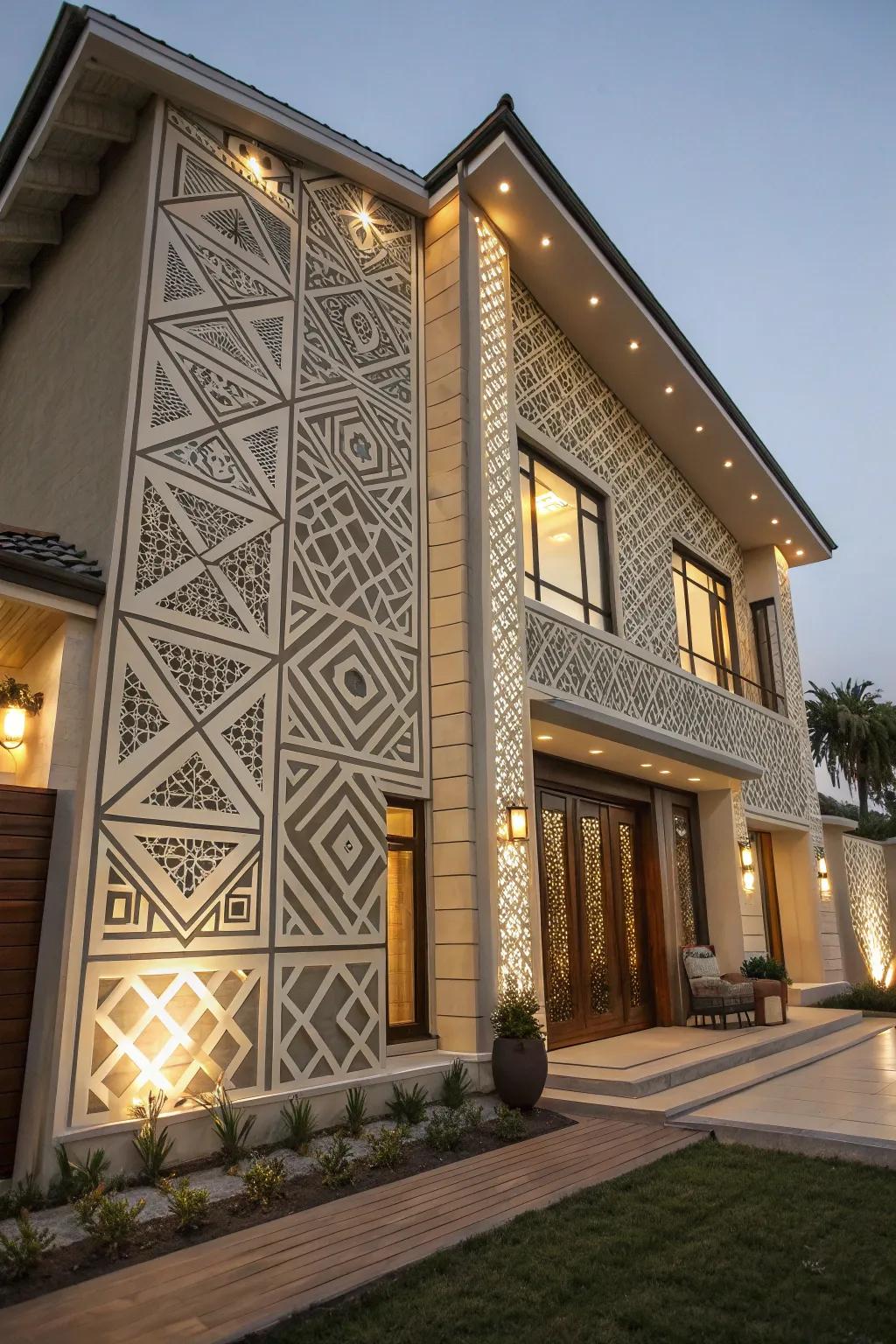 Geometric patterns providing a modern edge