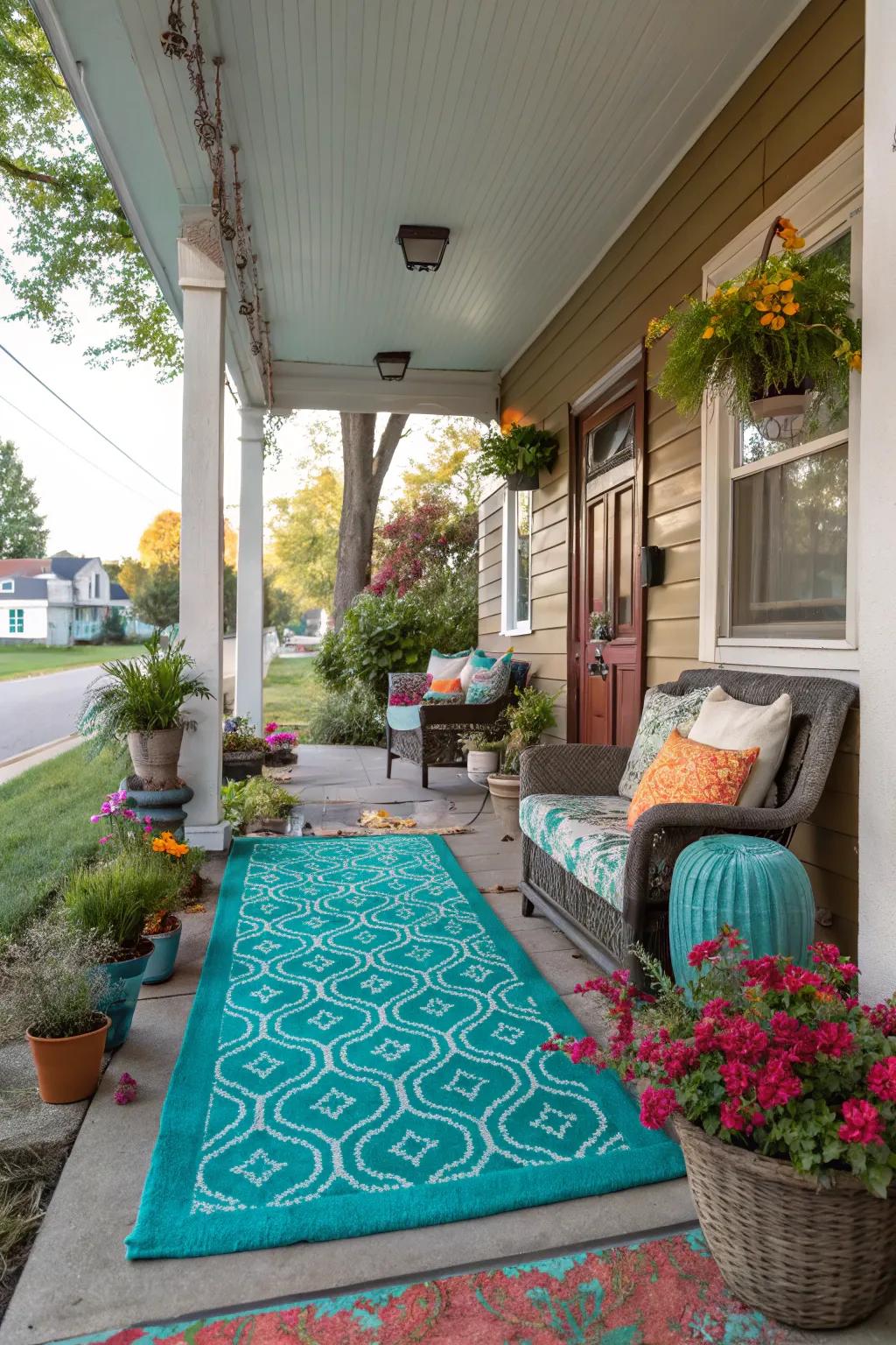 Vibrant colors make a bold and energetic statement.