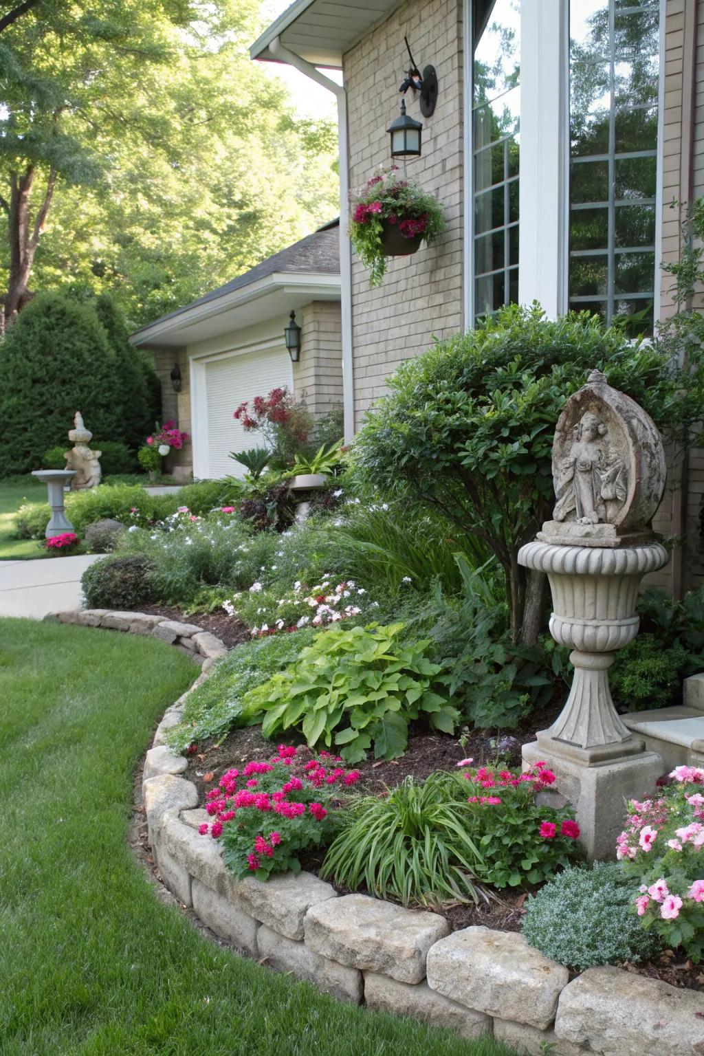 Art pieces customize your berm design.