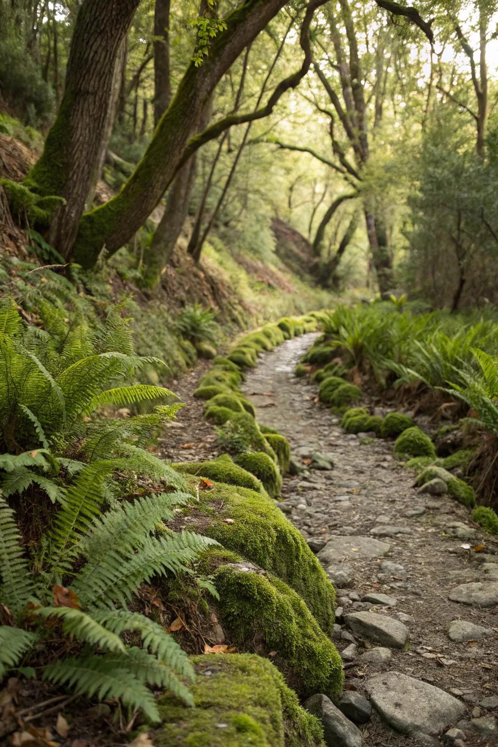Woodland parts make a lush, forest-like atmosphere surrounding your streambed.