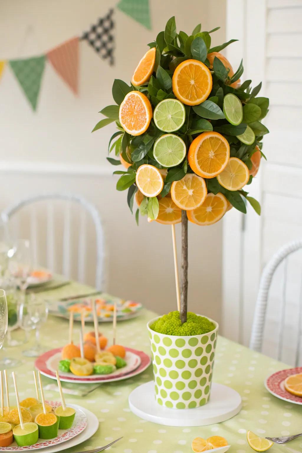A citrus stand display that&rsquo;s both fun and interactive.