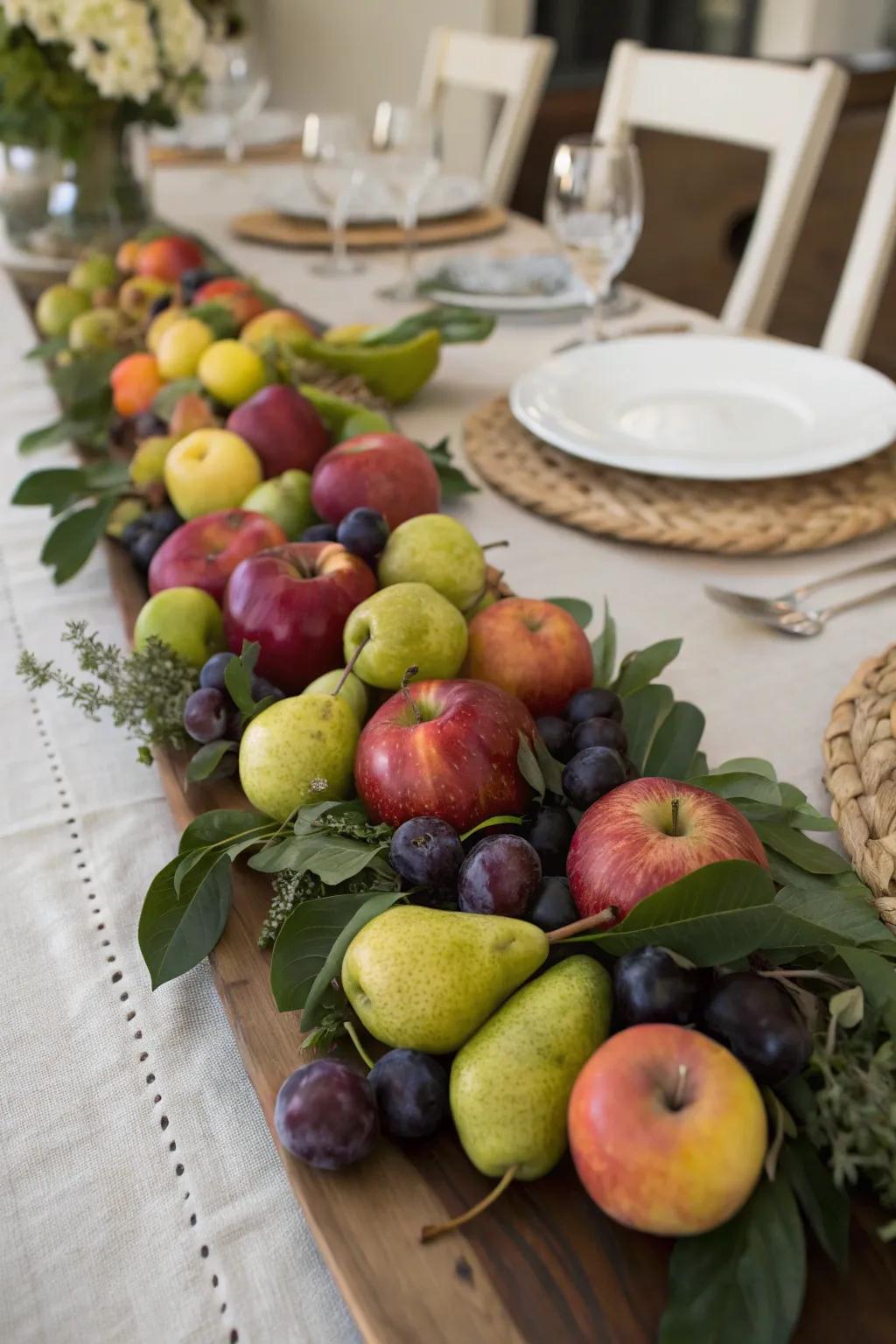 A cohesive and natural line of fruit for your table.