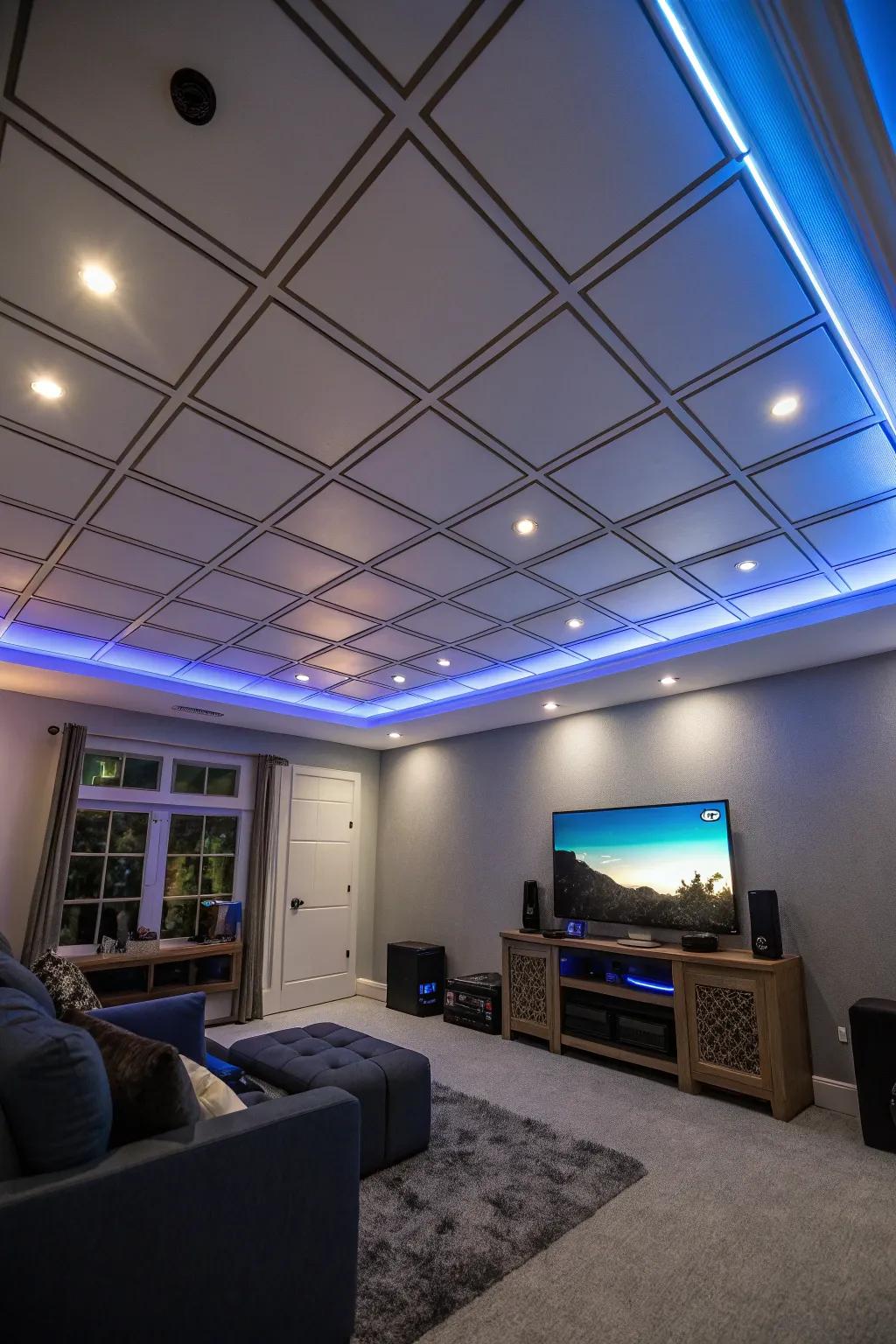 GlowPanel lighting offers adjustable ambient lighting.