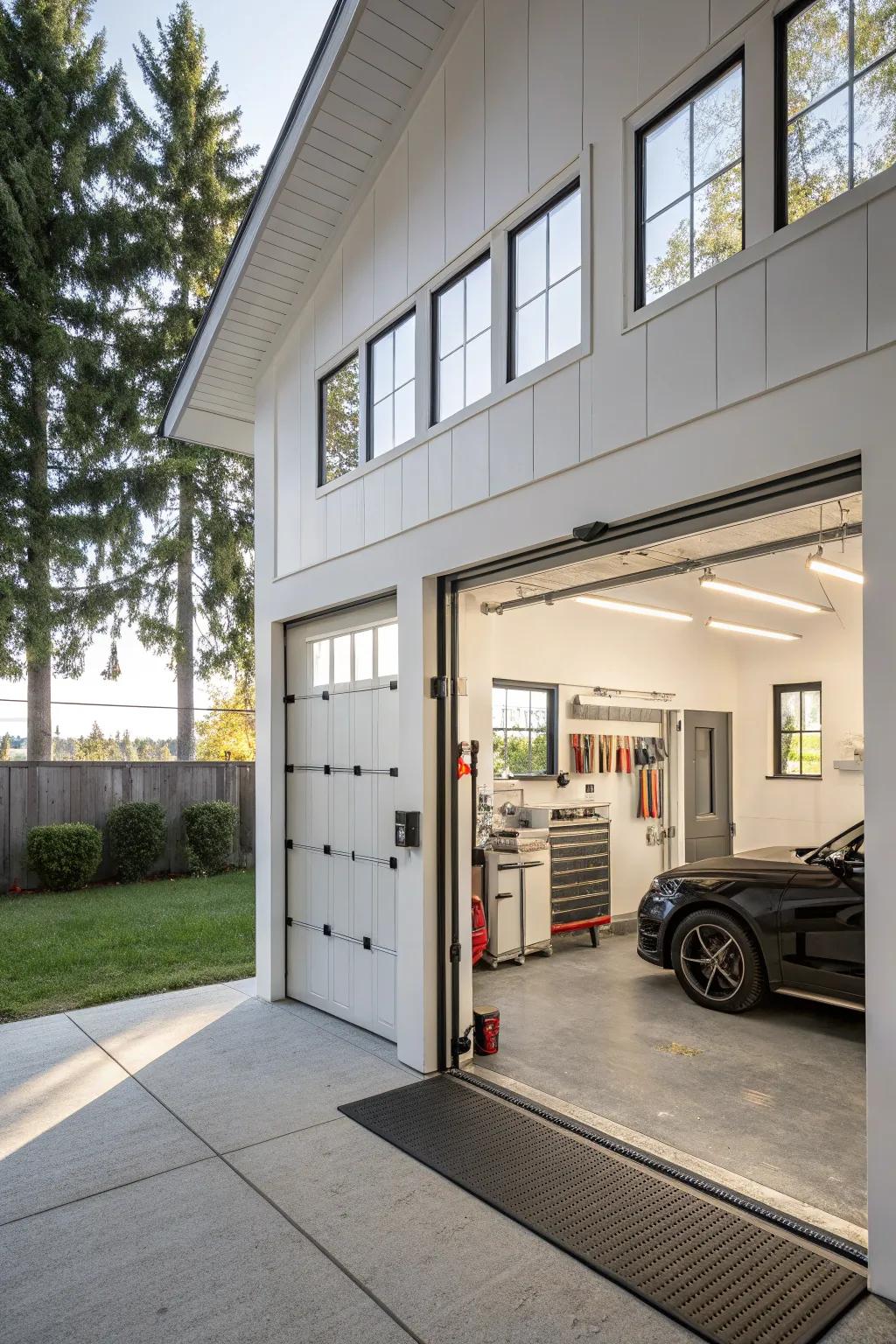 Energy-efficient upgrades ensure your garage remains comfortable year-round.