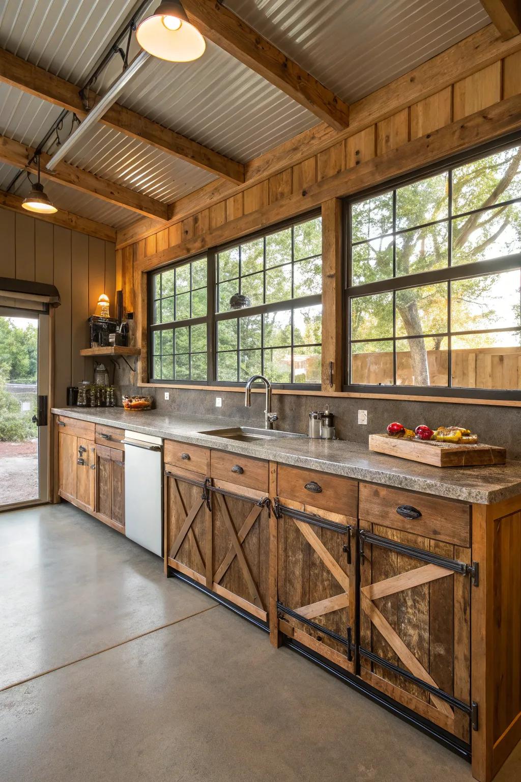 Eco-friendly materials for a sustainable kitchen.