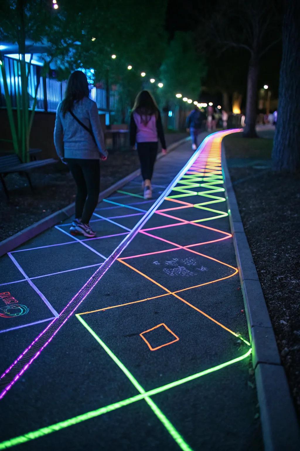 Guide the way with fascinating pathways that glow.