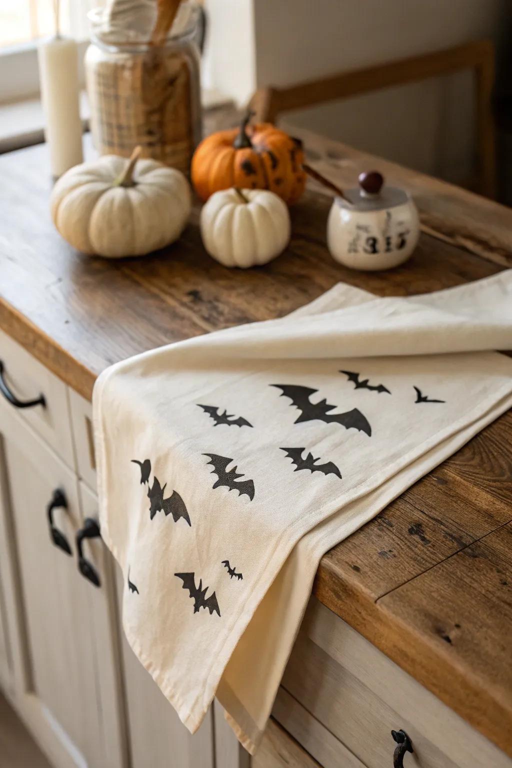 Elevate your cooking area aesthetic with these charmingly spooky hand towels, ideal for a hint of Halloween magic. 🎃🖤
