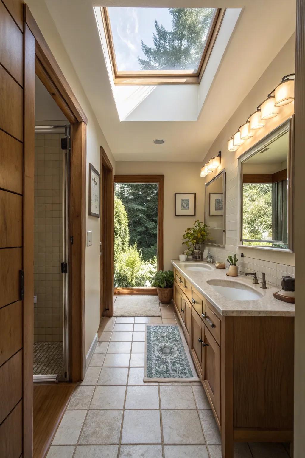 Natural lights bring in abundant natural light.