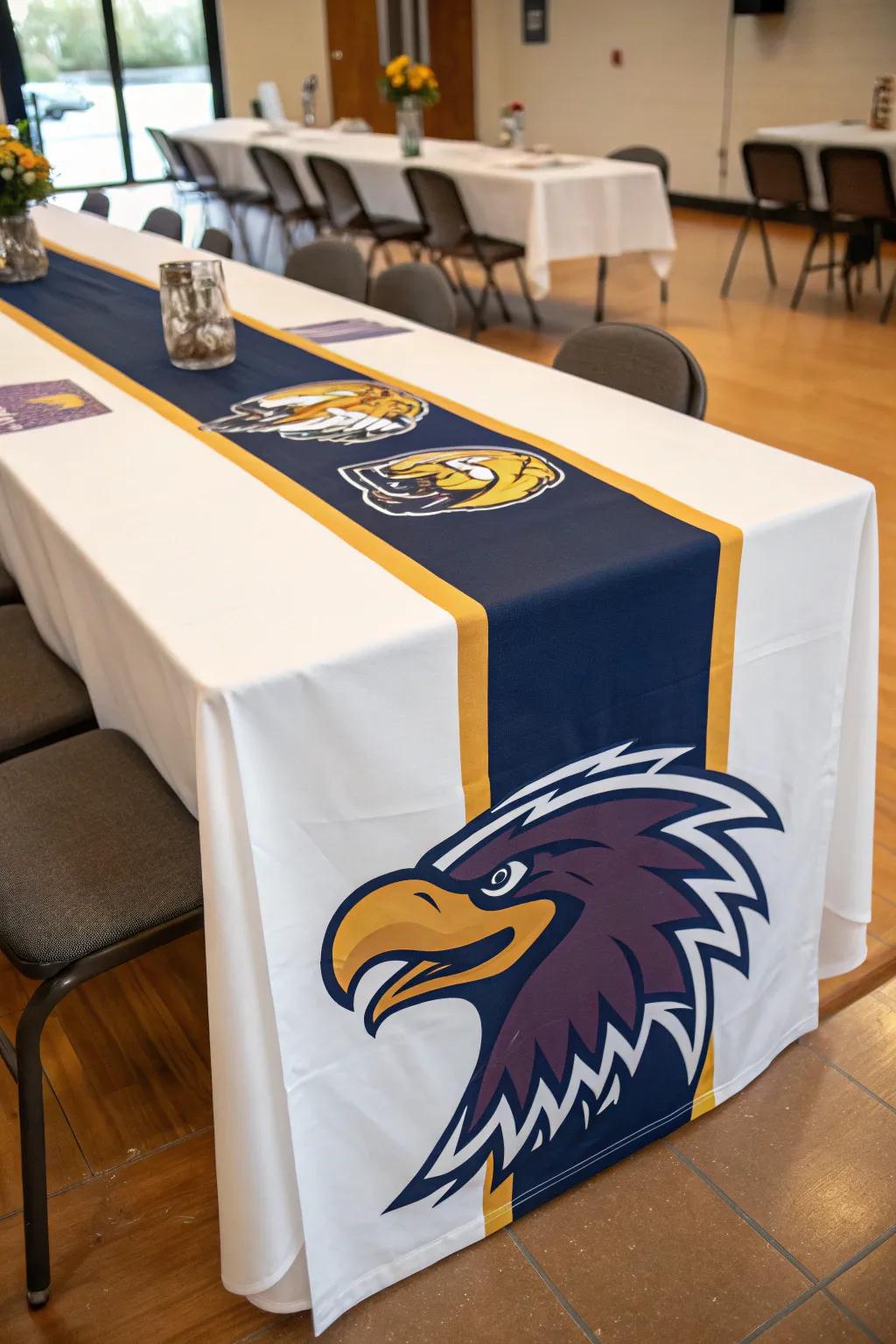 A table sash adds a cohesive element.