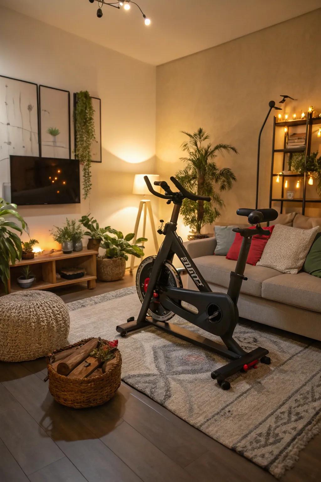 Stationary bike: Cardio that suits your life.