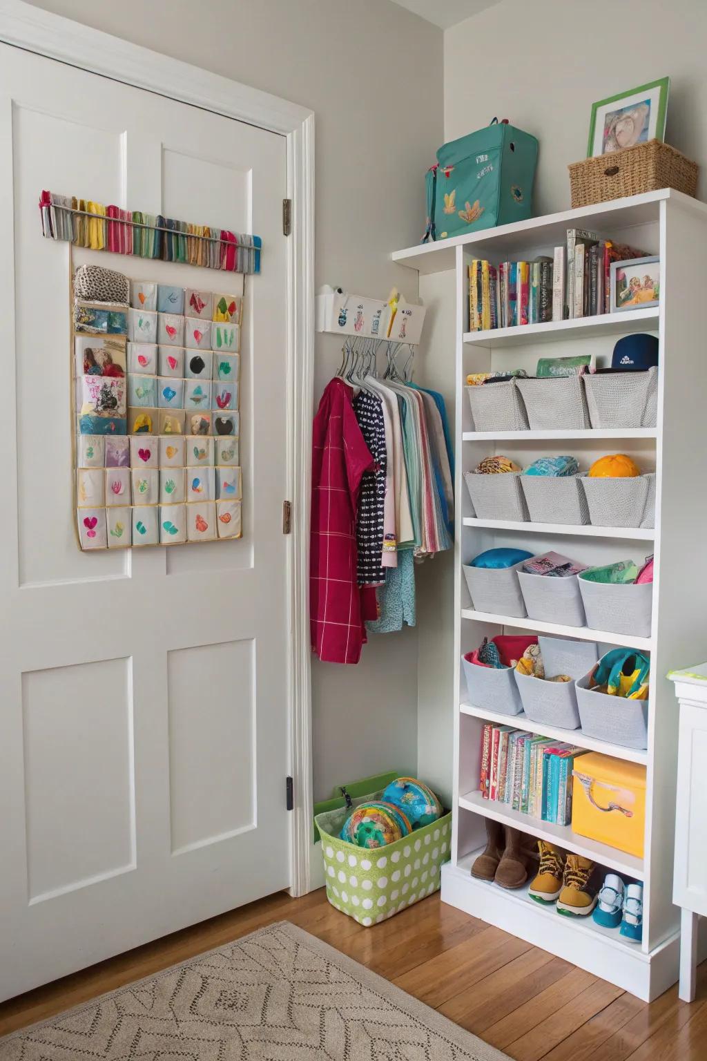 Door organizers use space that is often missed.