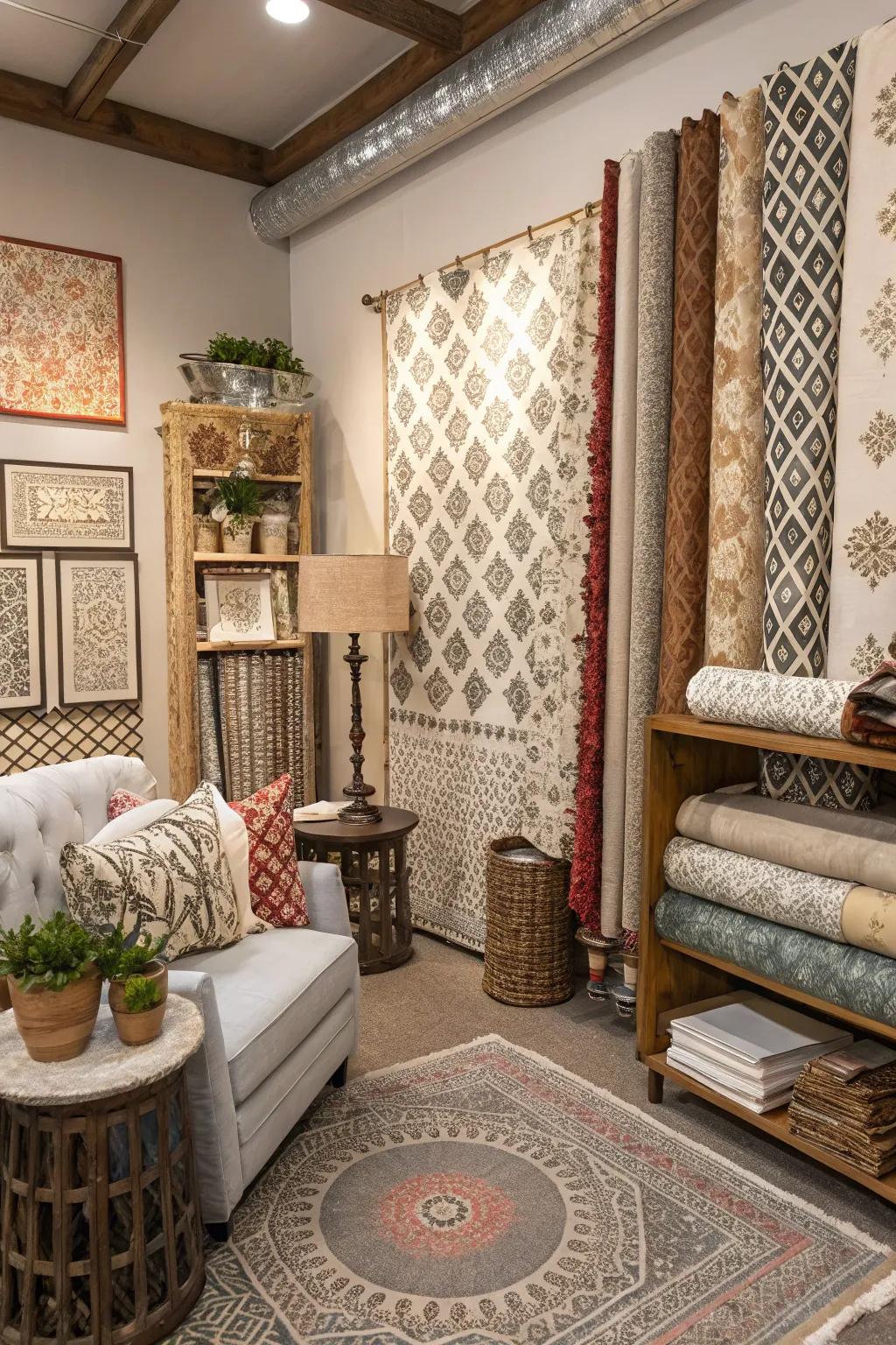 Layered designs introduce depth and interest.