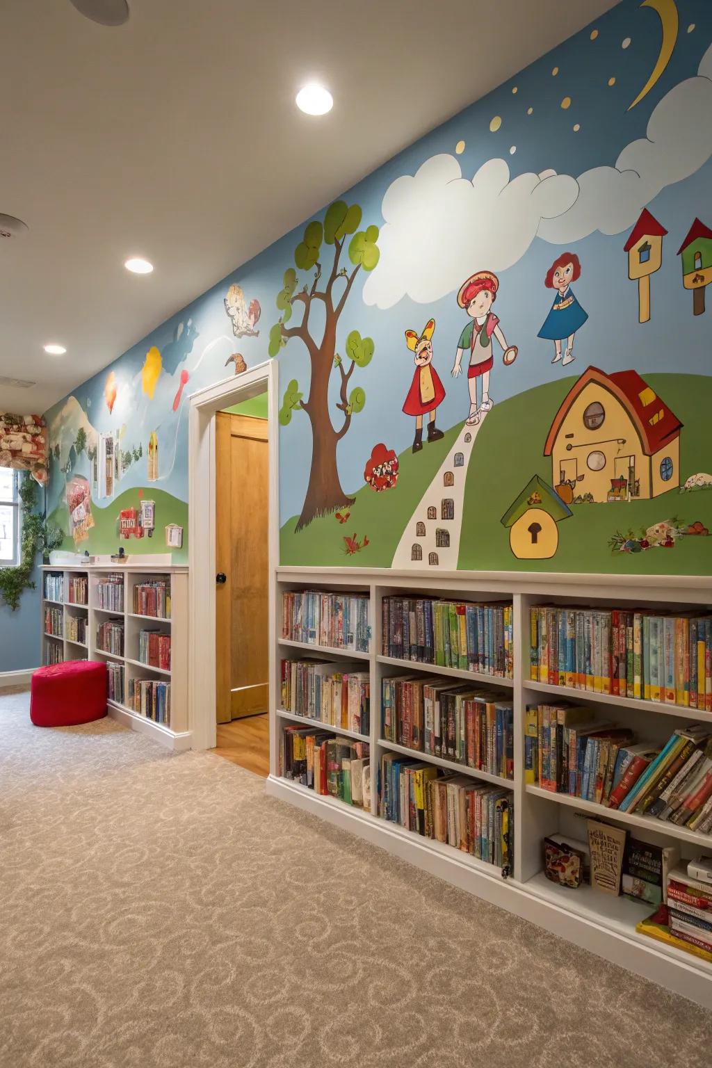 Comic scenes can inject delight and quirkiness into your library.