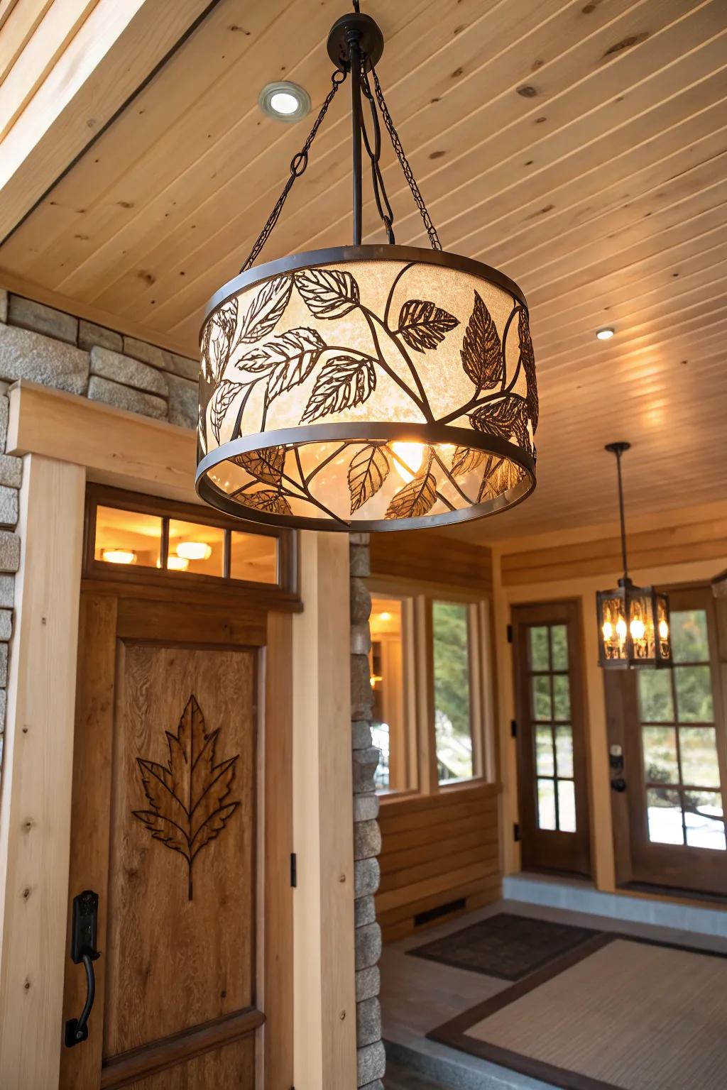 Nature-inspired lighting brings a refreshing touch indoors.