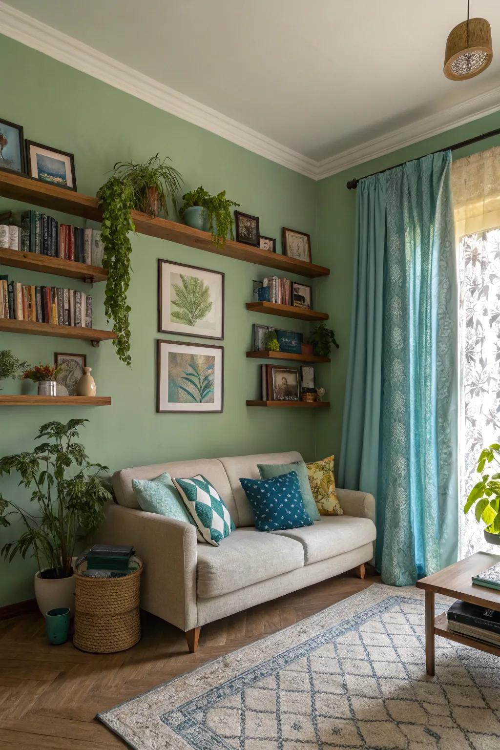 Nature-based colors bring calm and peace to your living space.