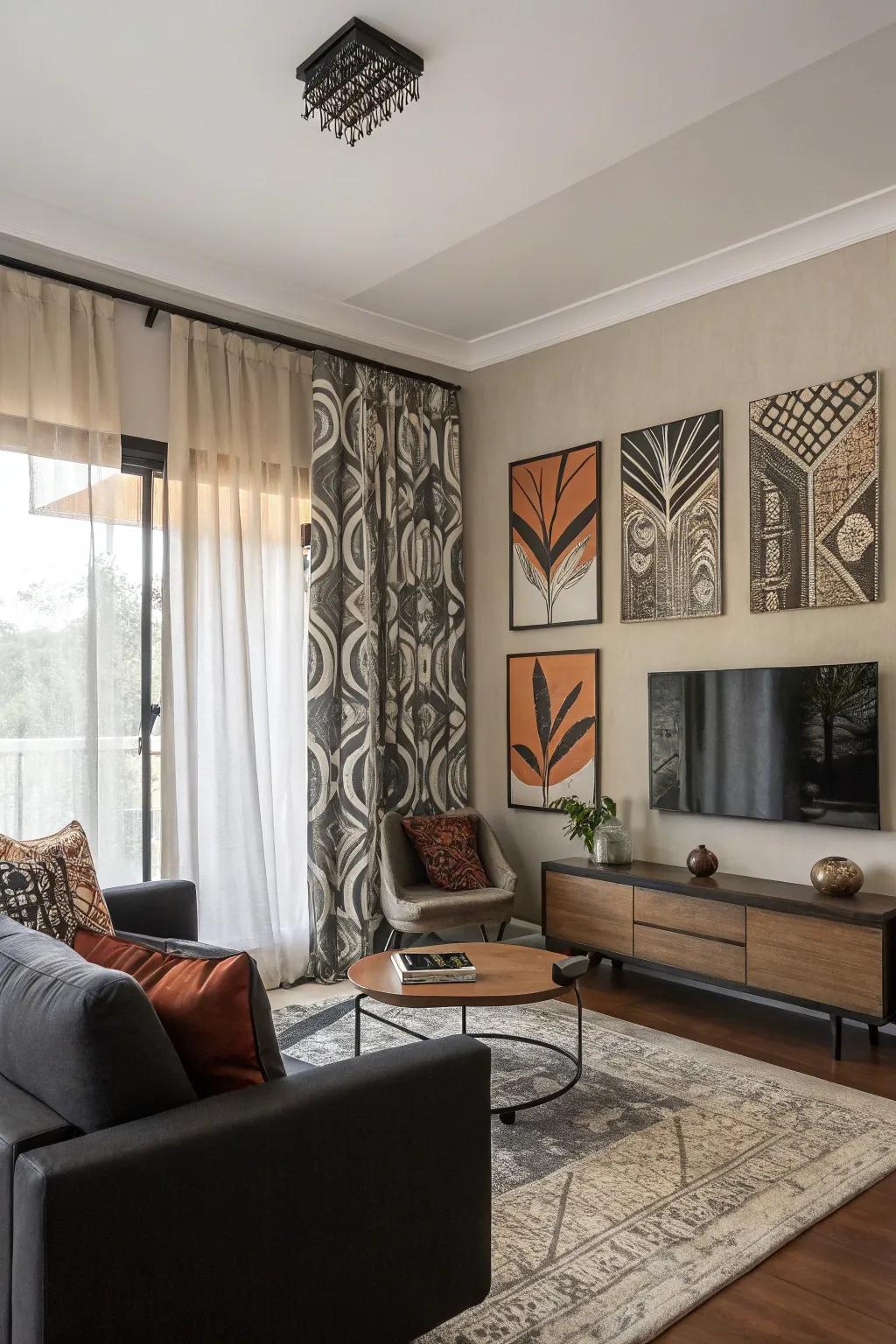 Uneven designs add a modern twist.