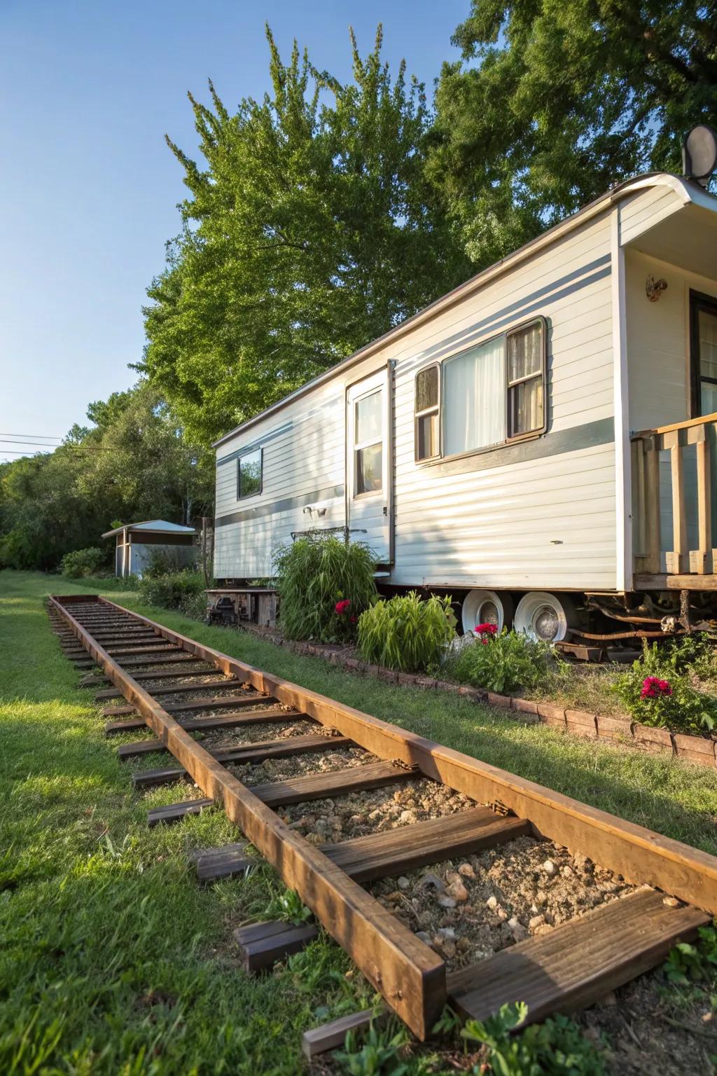 Railroad supports offer a unique and rugged base covering option.