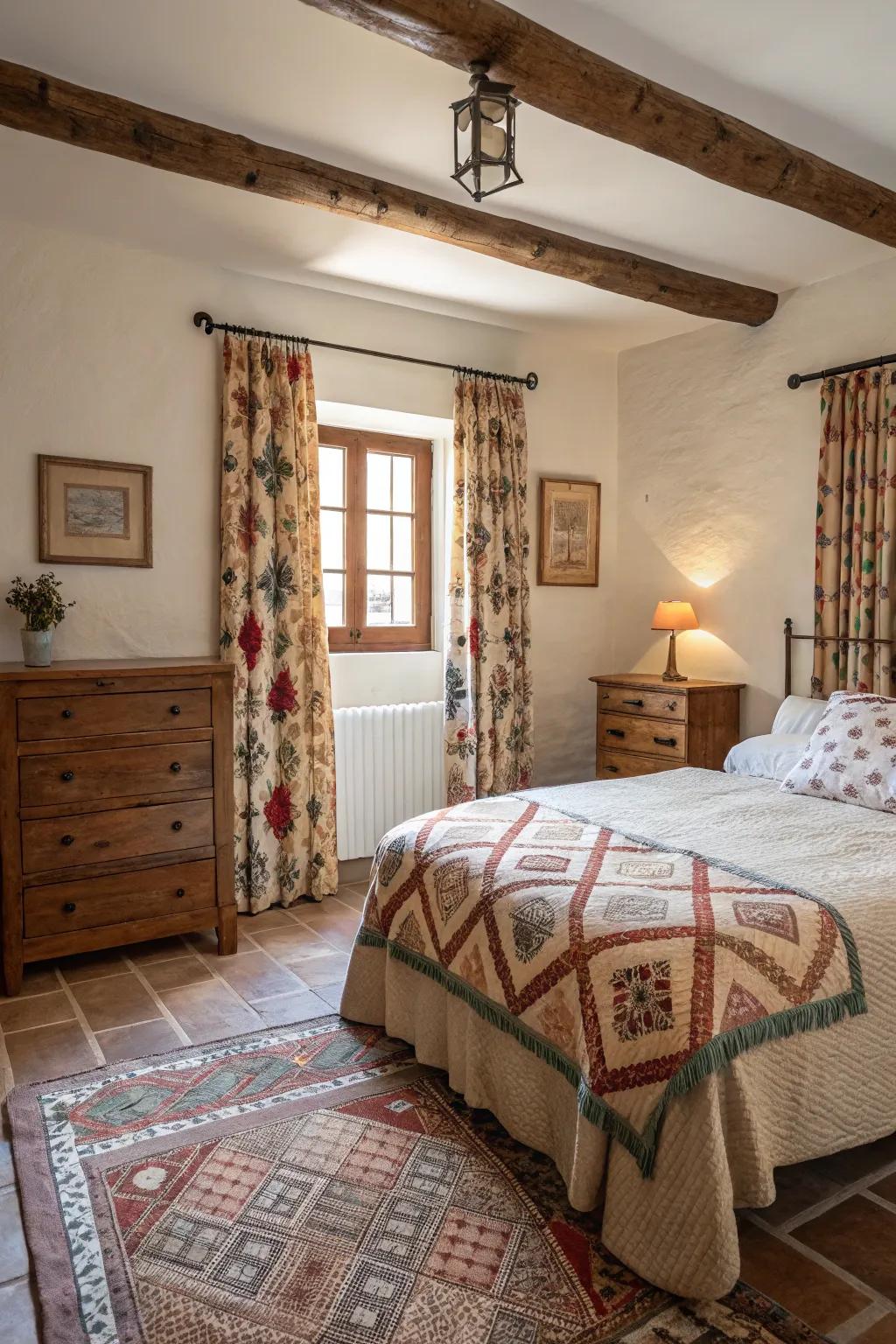 Varied textures create a dynamic and appealing atmosphere.