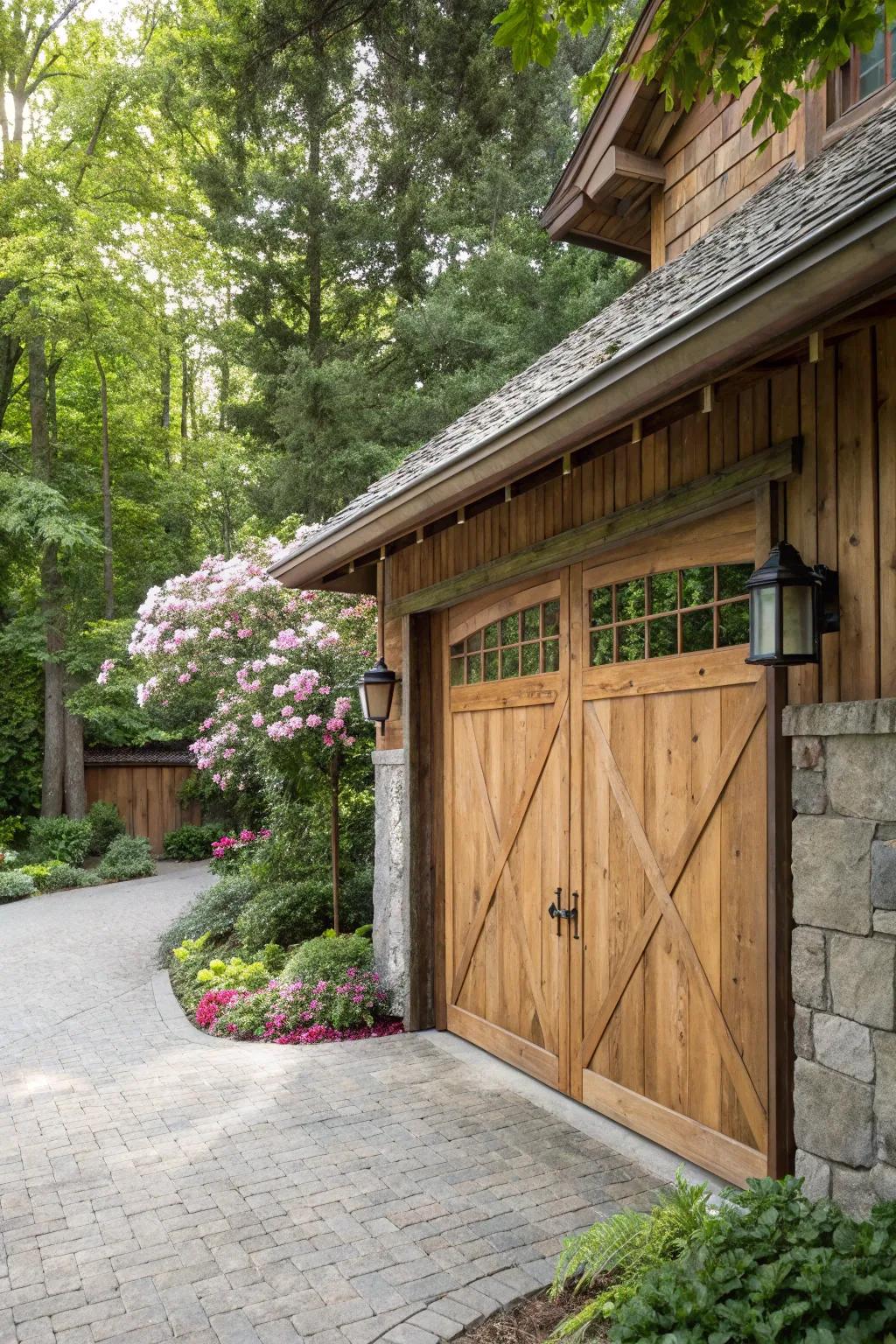 Forest tones harmonize with the surrounding environment.