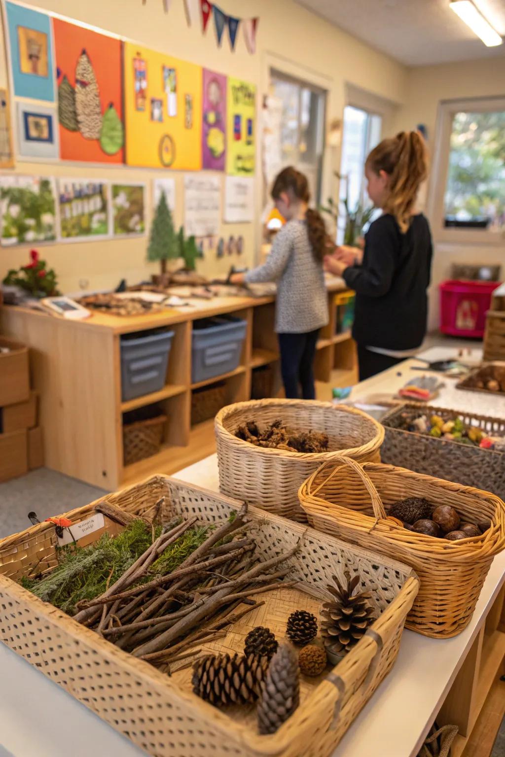 Creativity and environmental awareness are sparked by environmentally friendly crafts.