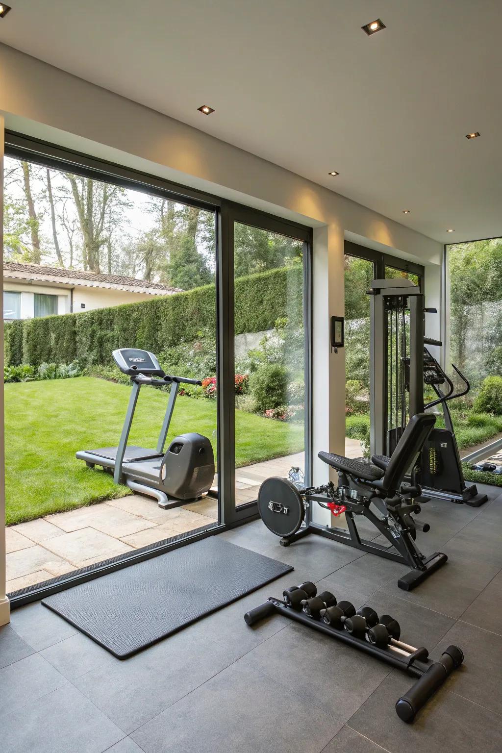 Maintain fitness and health without departing from residence.