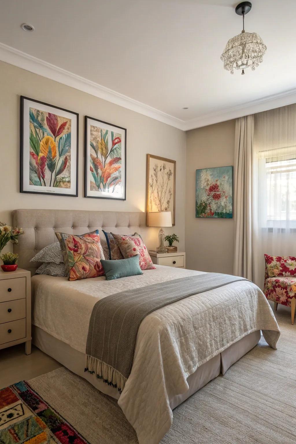 A splash of shade can bring vibrancy and personality to your bedroom.