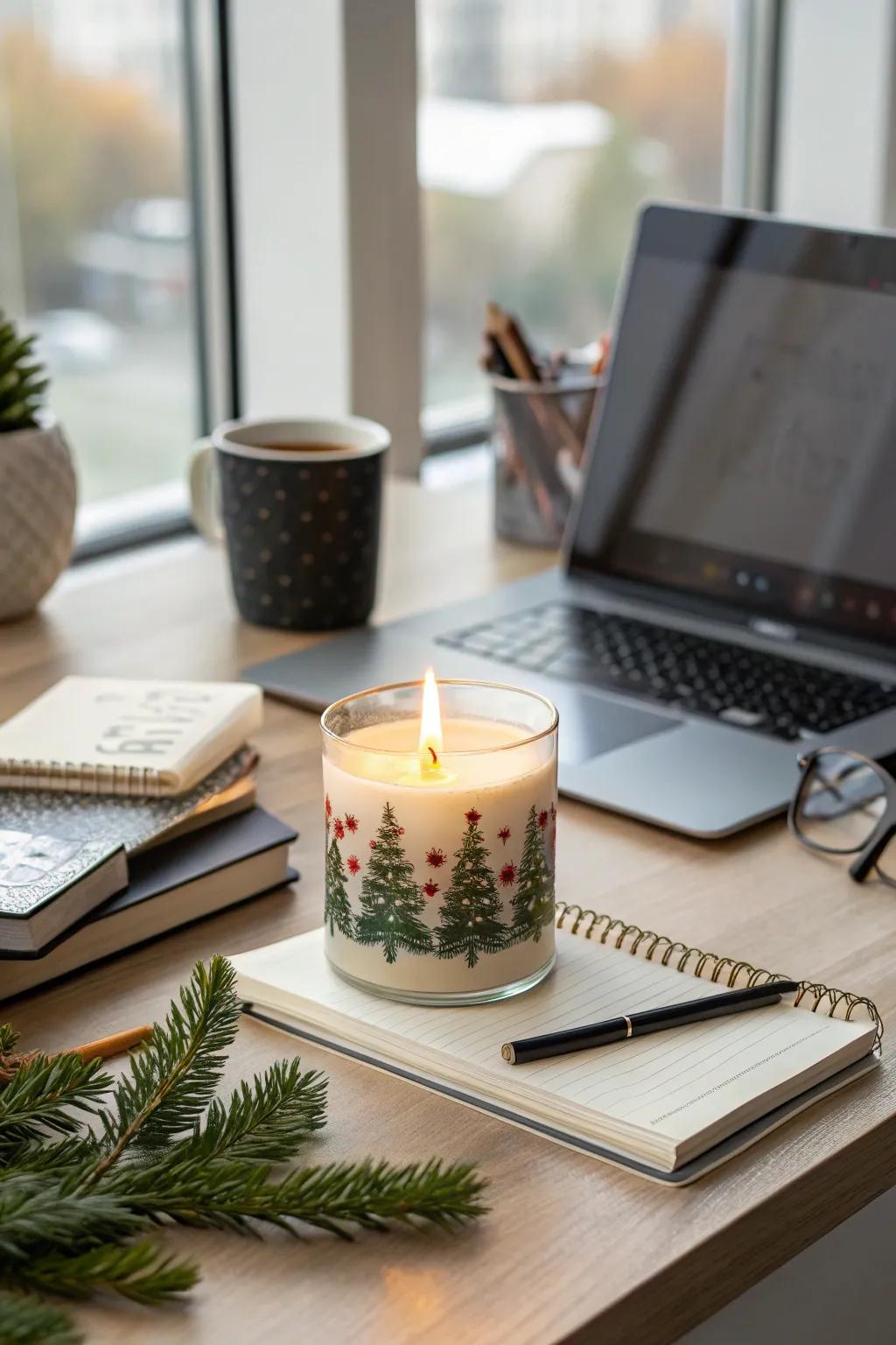 A perfumed illumination fills your workspace using the fragrance of the season.