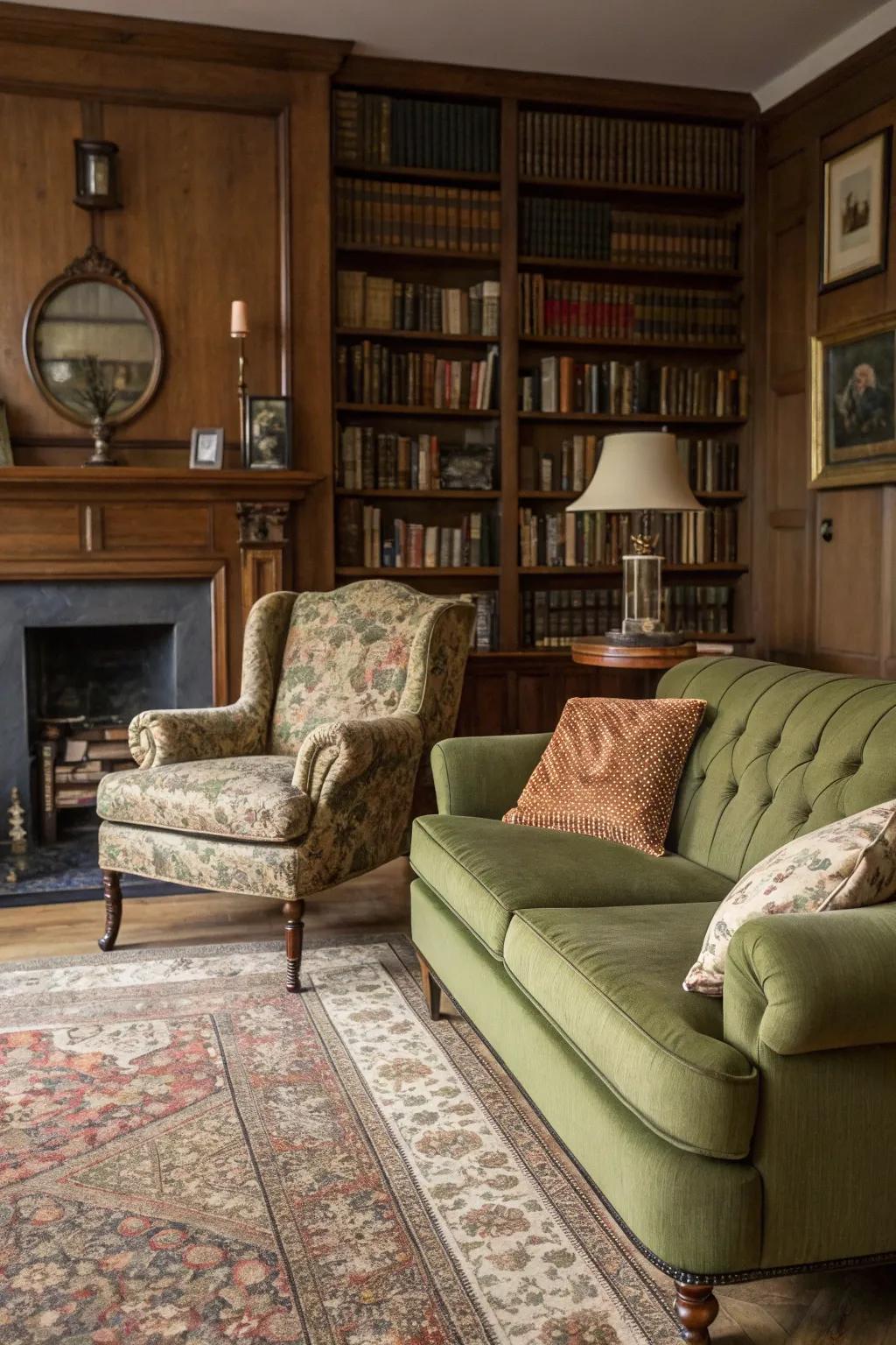 Period touches introduce ageless elegance to the personal space.