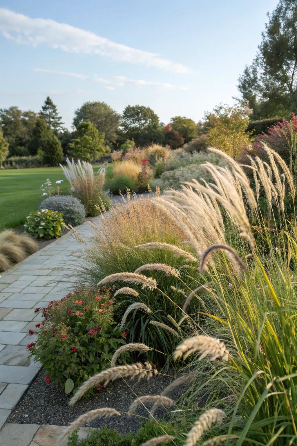 Grasses that enhance ecological harmony in the garden.