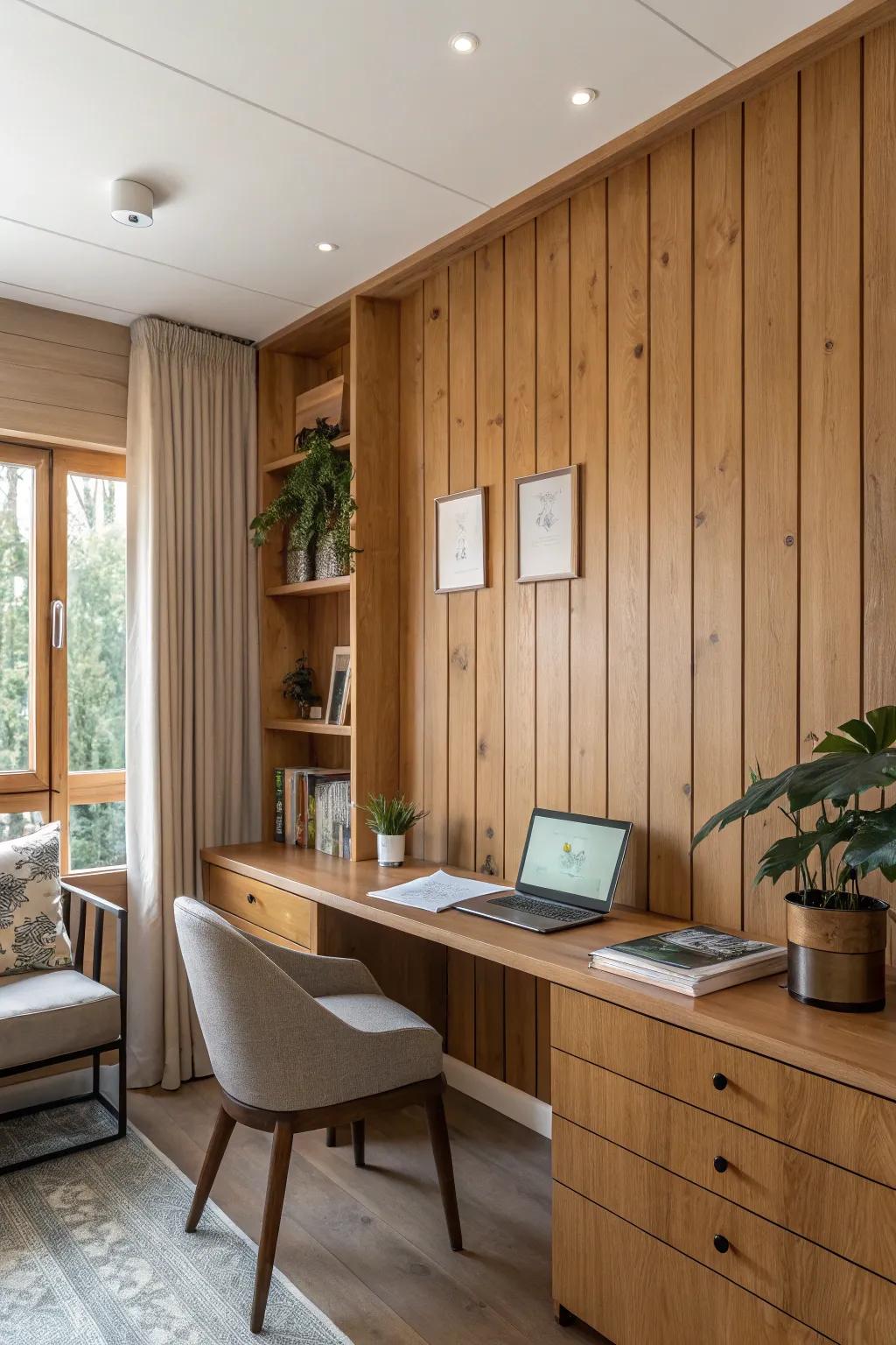 Wood shades bring warmth and depth to any space.