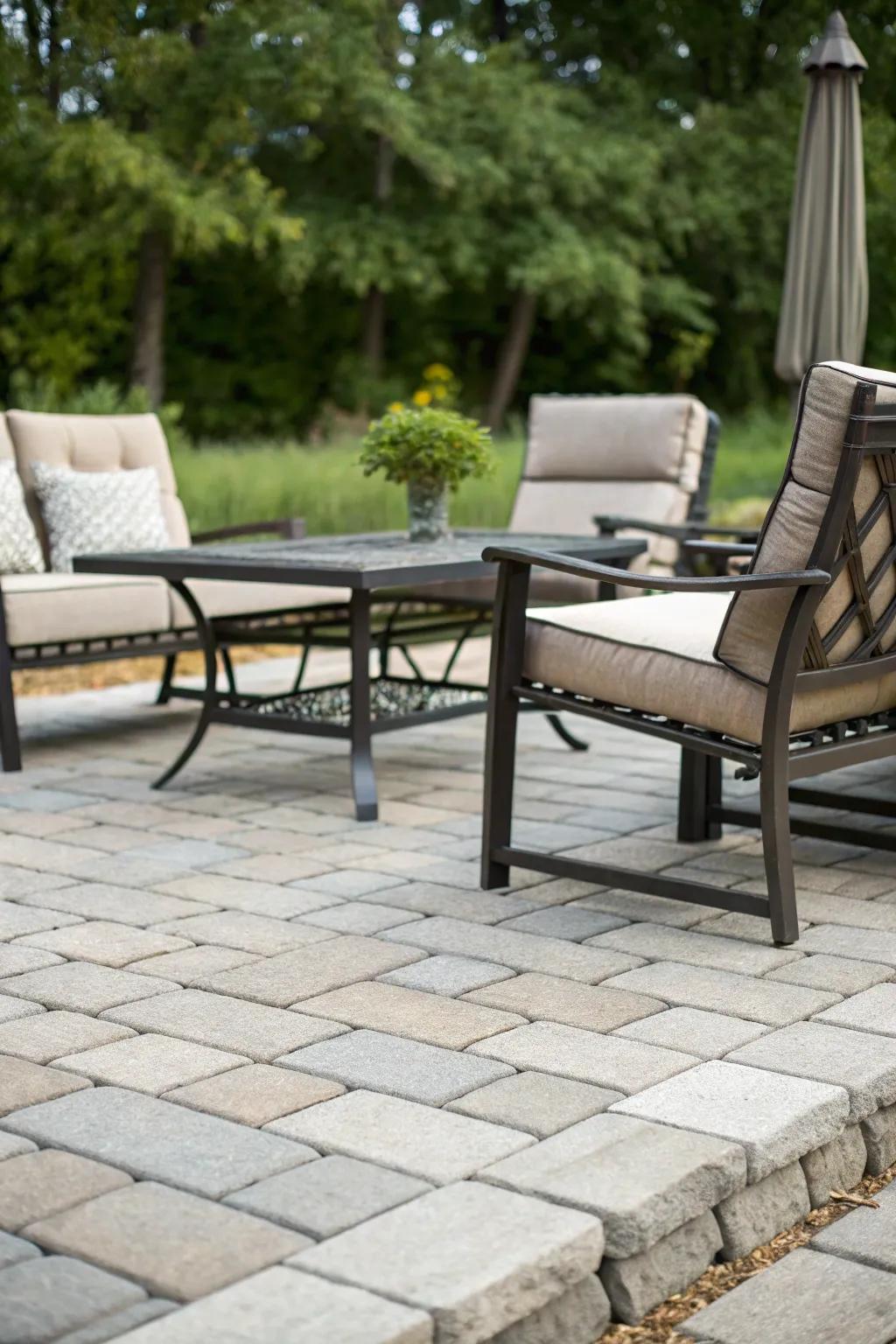 Climate-resistant materials guarantee endurance for your patio.