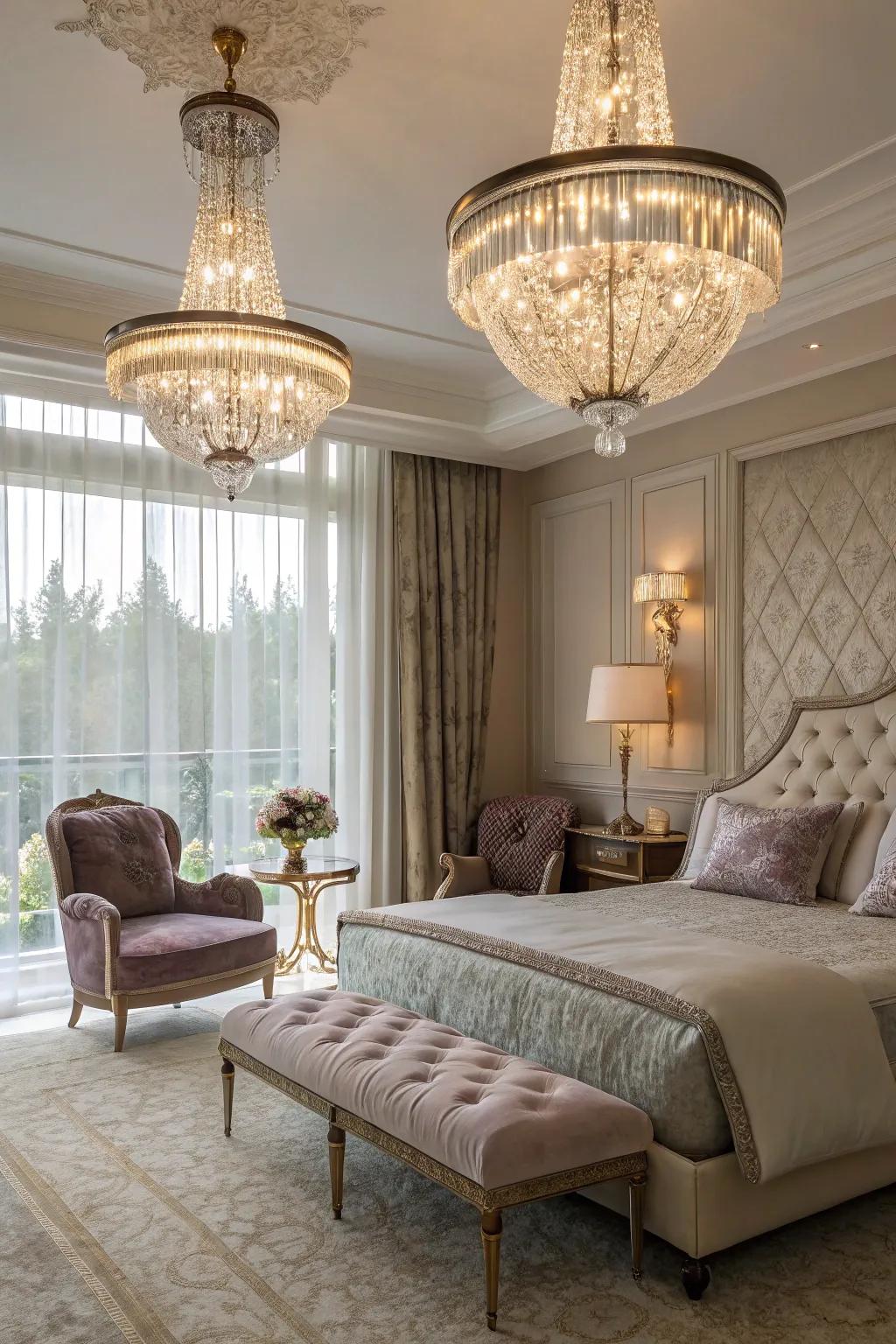 Elegant pendants add a touch of luxury to your space.