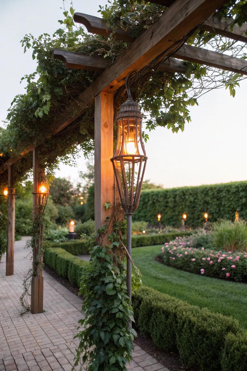Tiki lights bring a sense of exotic charm and warmth.