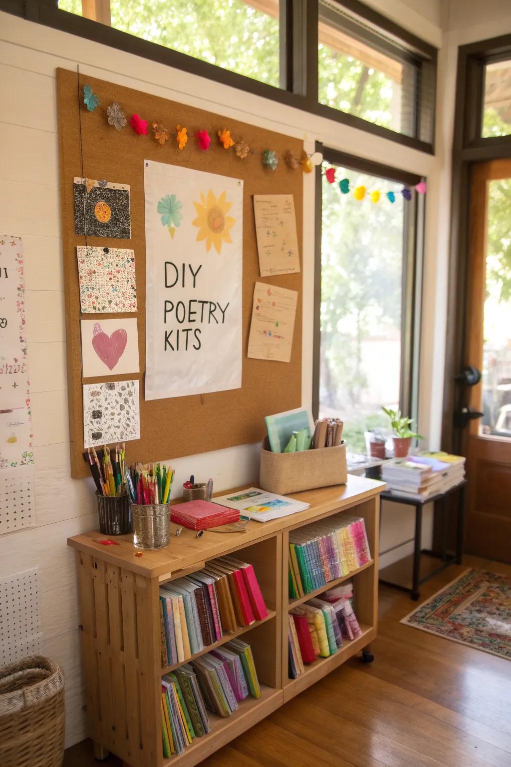 Foster ingenuity with take-away poetry sets.
