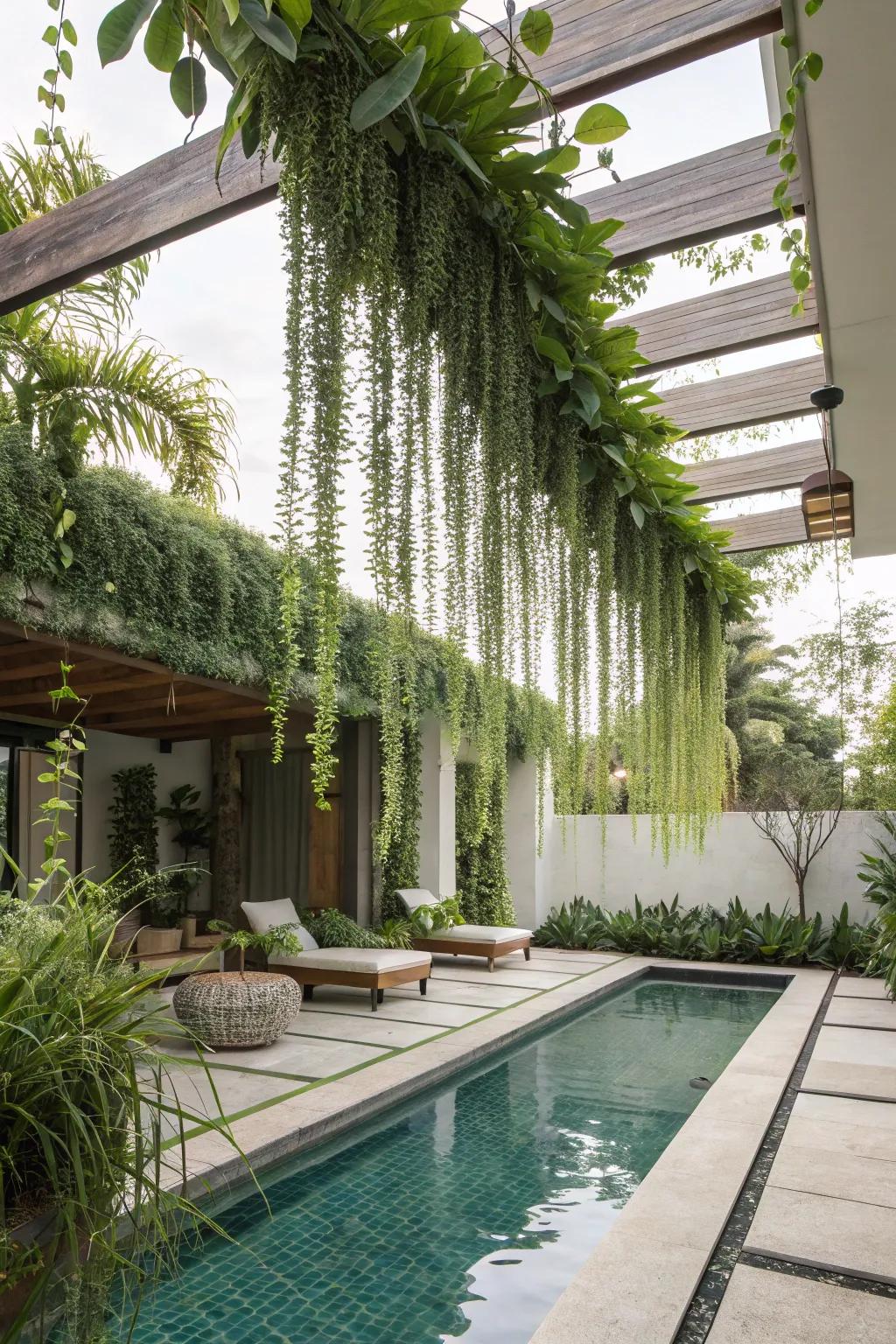 Elevate your decor using a stunning overhead garden.