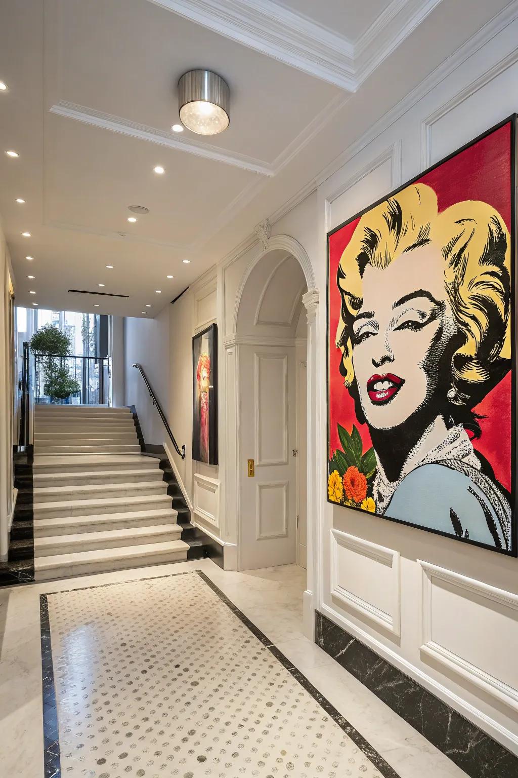 Bring timeless style using art inspired by fashion icons.