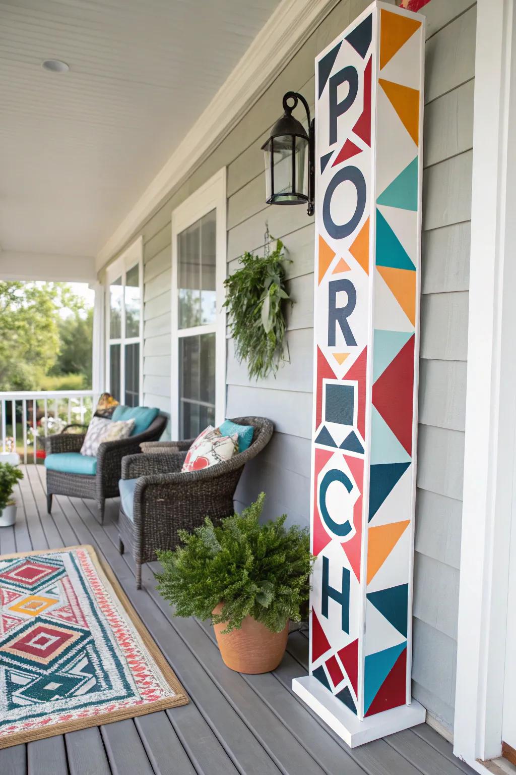 Showcasing a bold look.